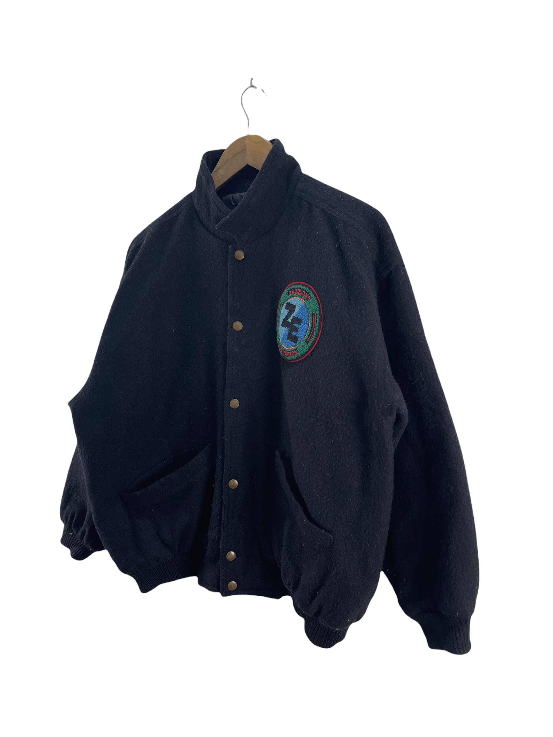 Japanese Brand VINTAGE ZAZIE D.V.S ASSOCIATION VARSITY JACKET Size US L / EU 52-54 / 3 - 6 Thumbnail