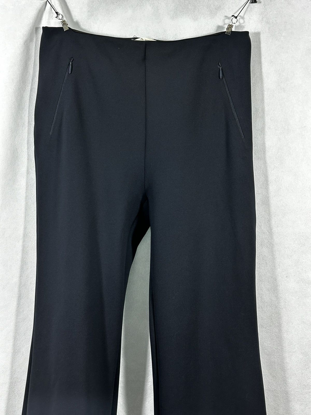 Designer THE ROW NYLON FLARED PANTS Size 30" / US 8 / IT 44 - 2 Thumbnail