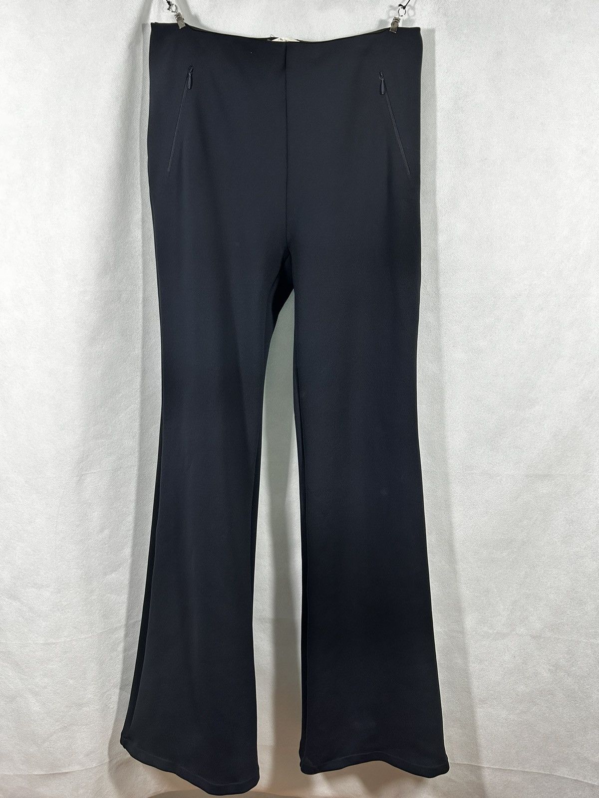 Designer THE ROW NYLON FLARED PANTS Size 30" / US 8 / IT 44 - 1 Thumbnail