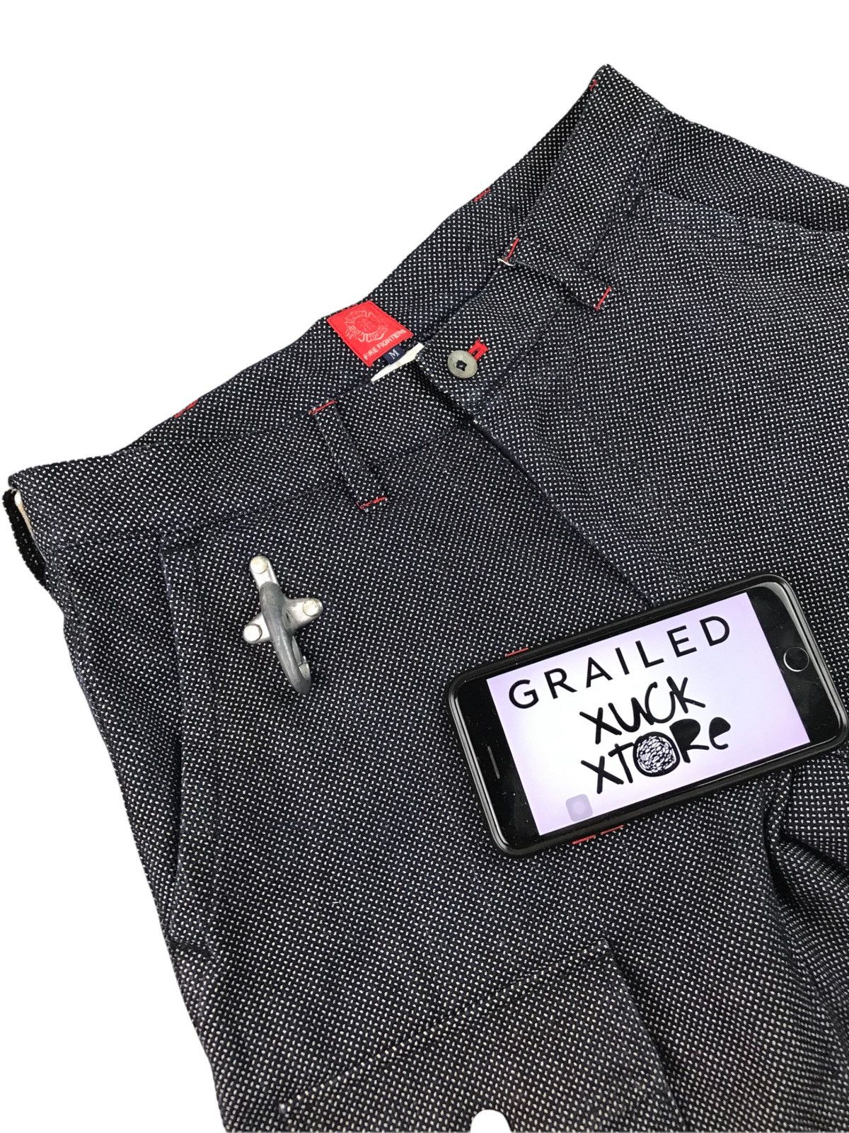Japanese Brand 🔥LITTLE TOKYO FIRE FIGHTERS JAPAN SPECIAL FABRIC SHORTS Size US 30 / EU 46 - 21 Thumbnail