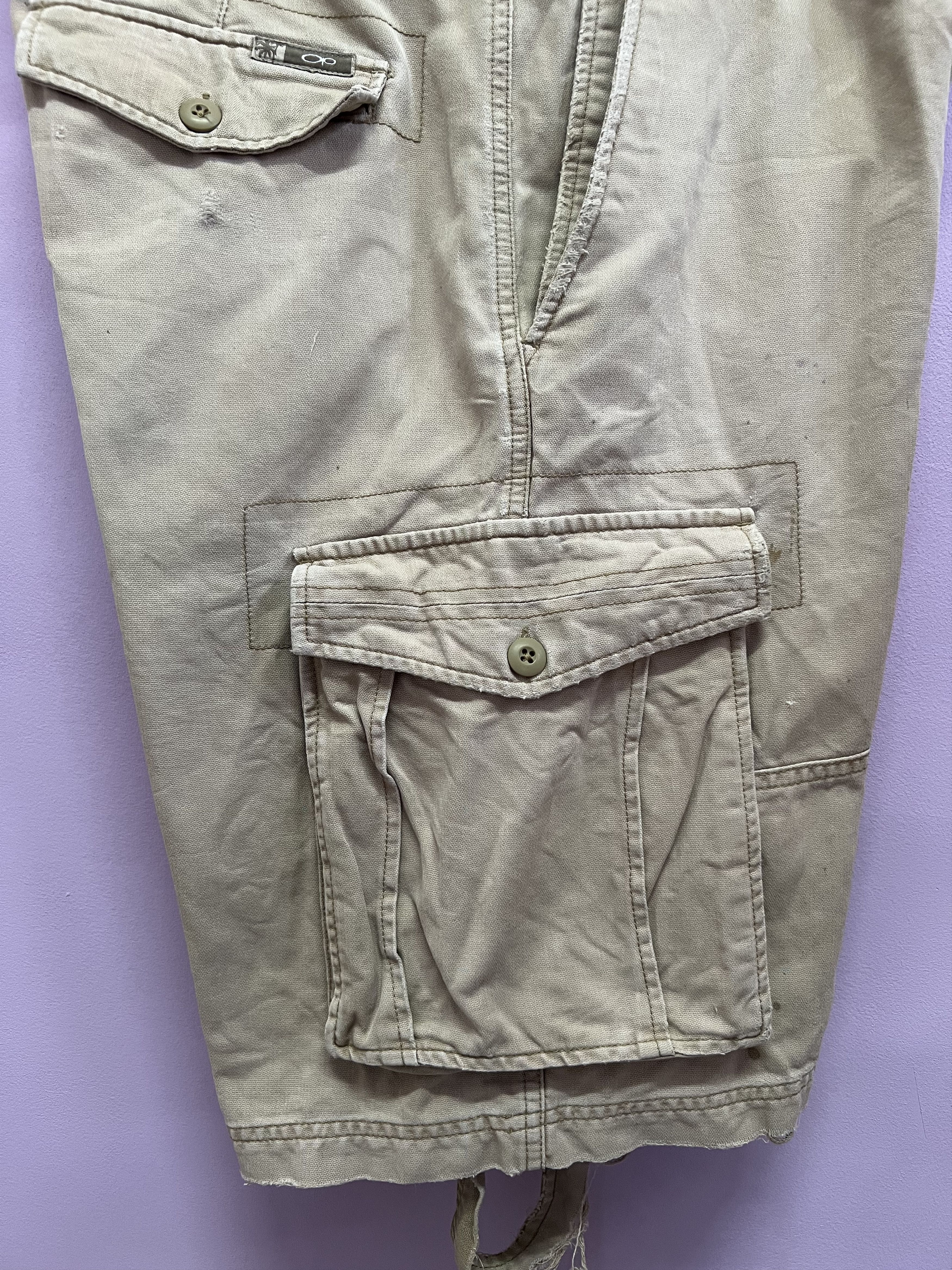 Ocean Pacific 🔥Distressed Vintage Ocean Pacific Cargo Pants Size US 34 / EU 50 - 14 Thumbnail