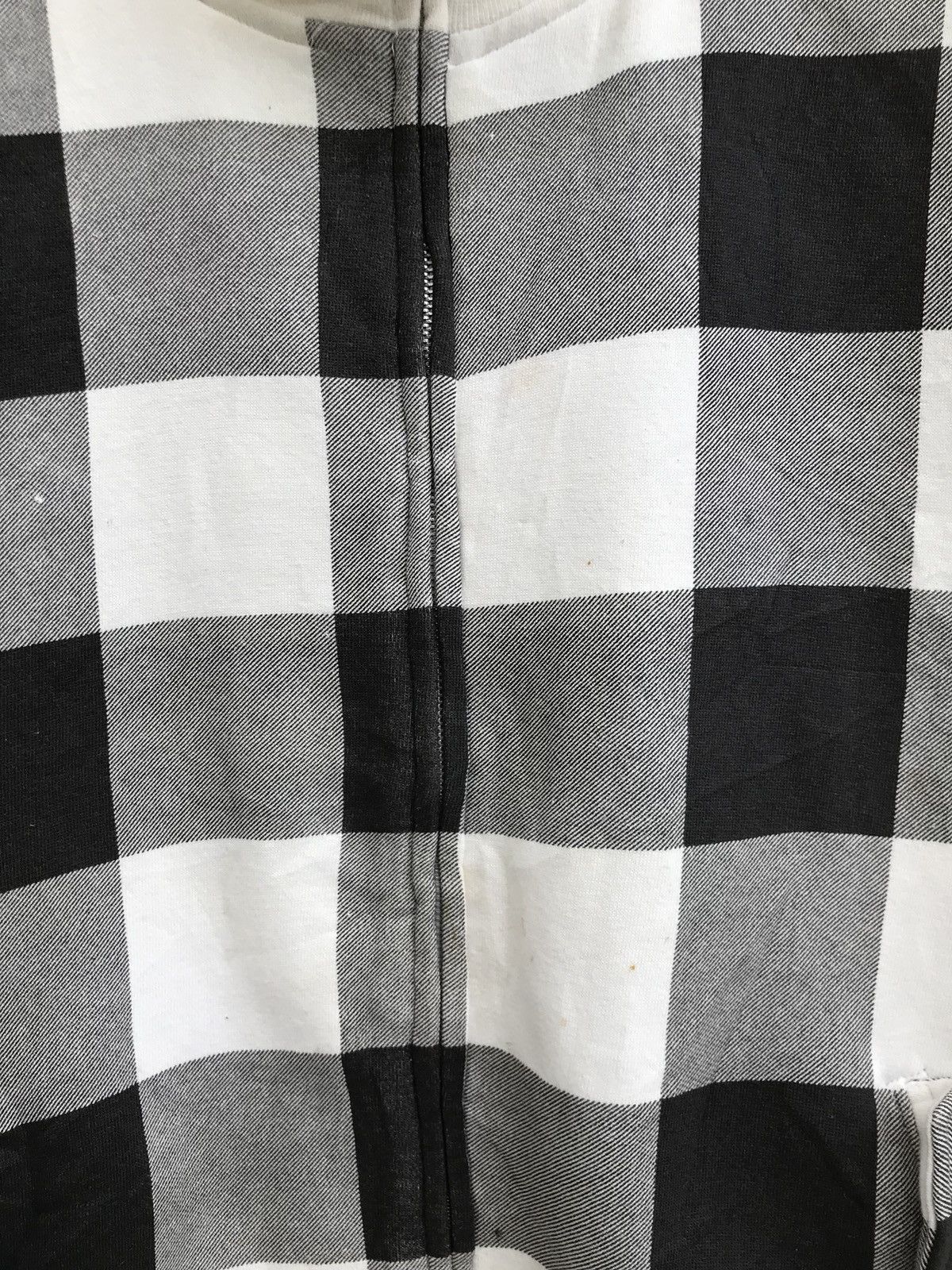 Designer × Japanese Brand Checked Zipper Jacket Funky Bass Brand Fleece Lining Size US M / EU 48-50 / 2 - 4 Thumbnail