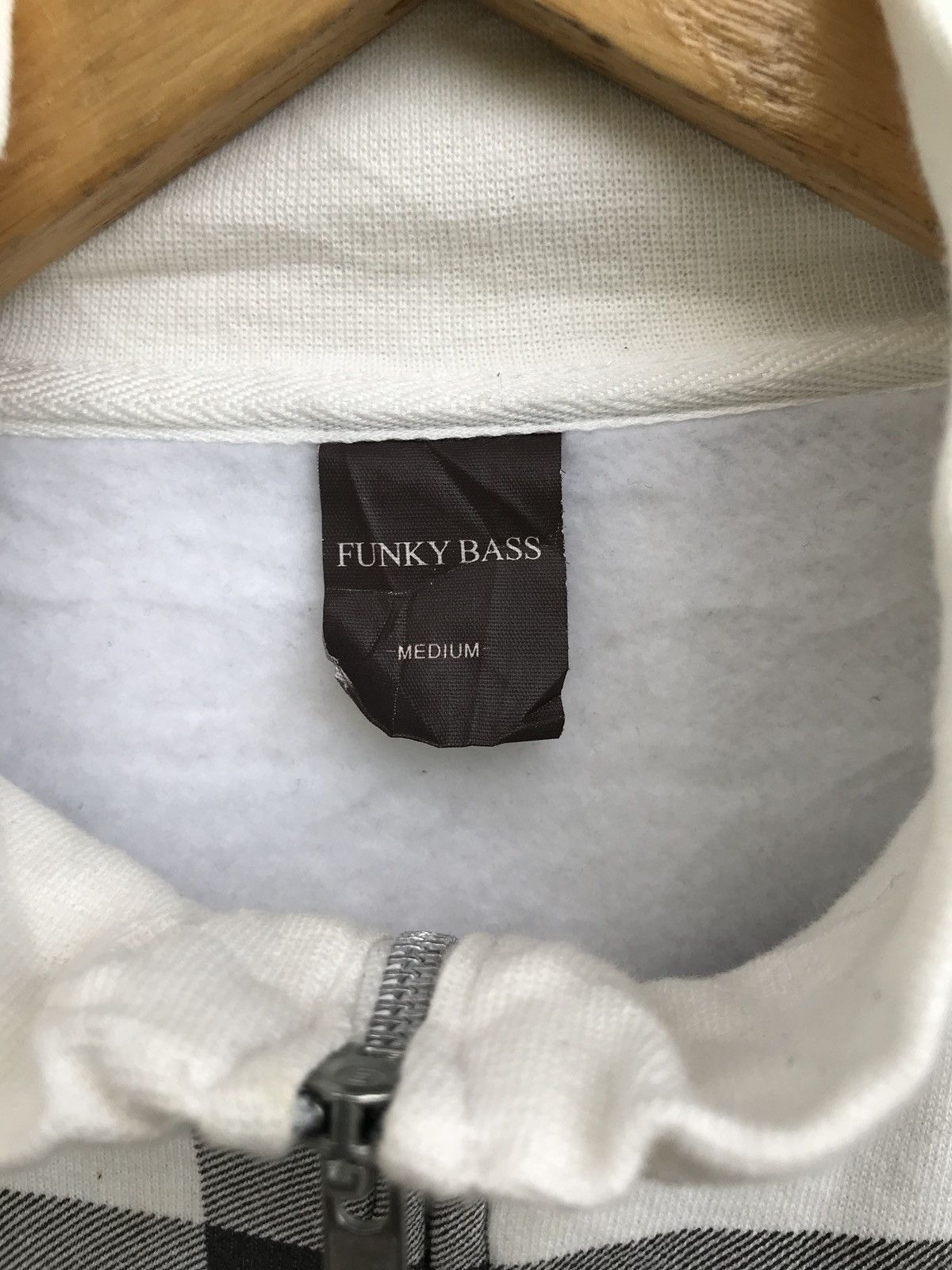 Designer × Japanese Brand Checked Zipper Jacket Funky Bass Brand Fleece Lining Size US M / EU 48-50 / 2 - 14 Thumbnail