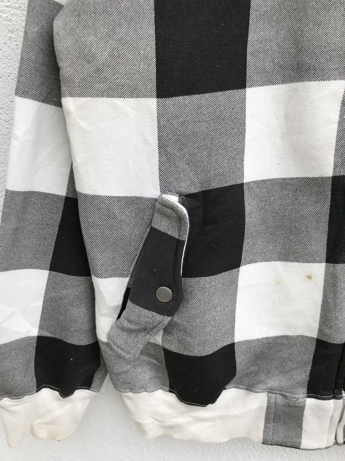Designer × Japanese Brand Checked Zipper Jacket Funky Bass Brand Fleece Lining Size US M / EU 48-50 / 2 - 7 Thumbnail