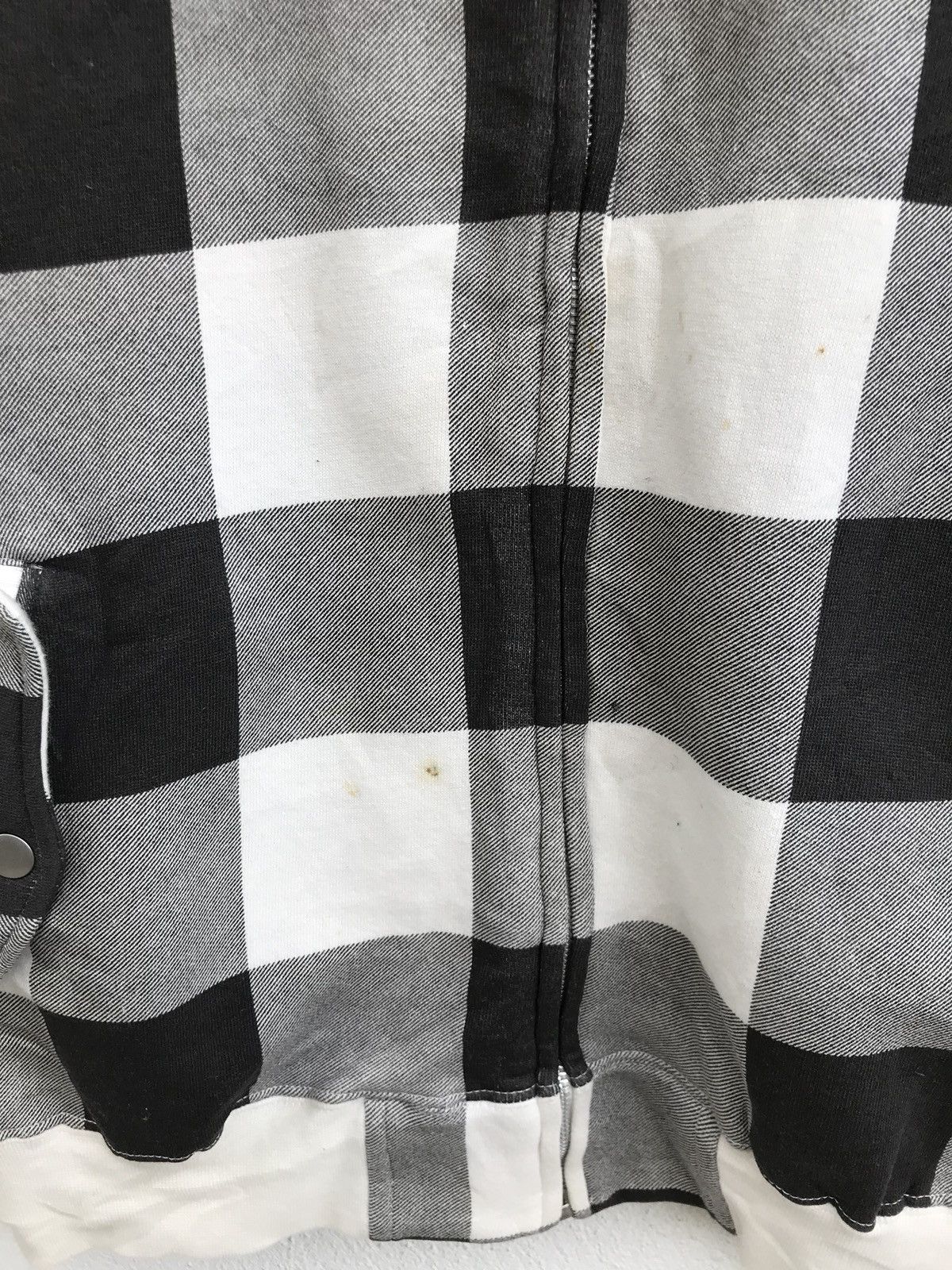 Designer × Japanese Brand Checked Zipper Jacket Funky Bass Brand Fleece Lining Size US M / EU 48-50 / 2 - 3 Thumbnail