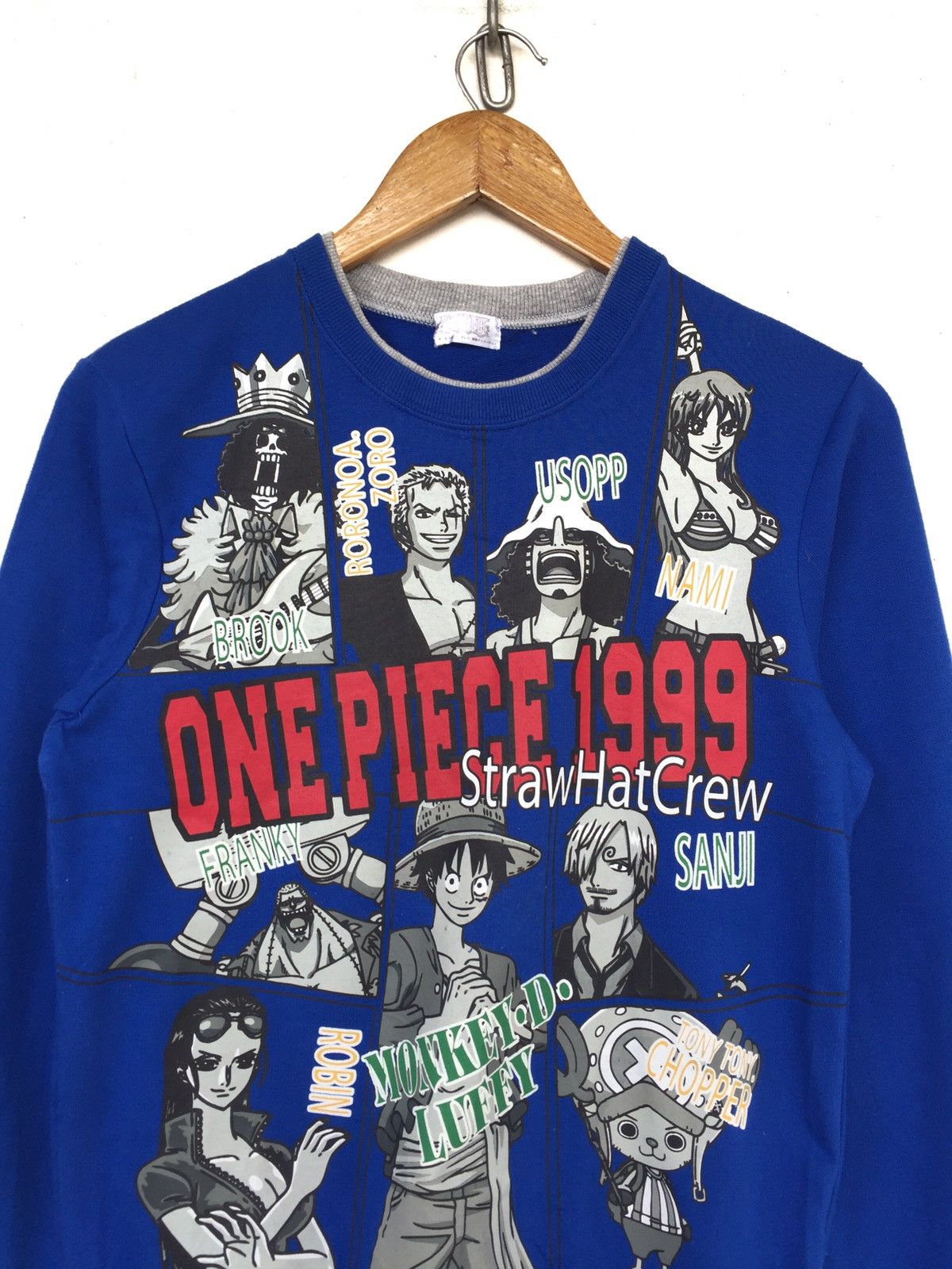 Anime × Japanese Brand × One Piece Vintage Anime One Piece Sweatshirt Overprint 18:5x25 Size S / US 4 / IT 40 - 2 Thumbnail