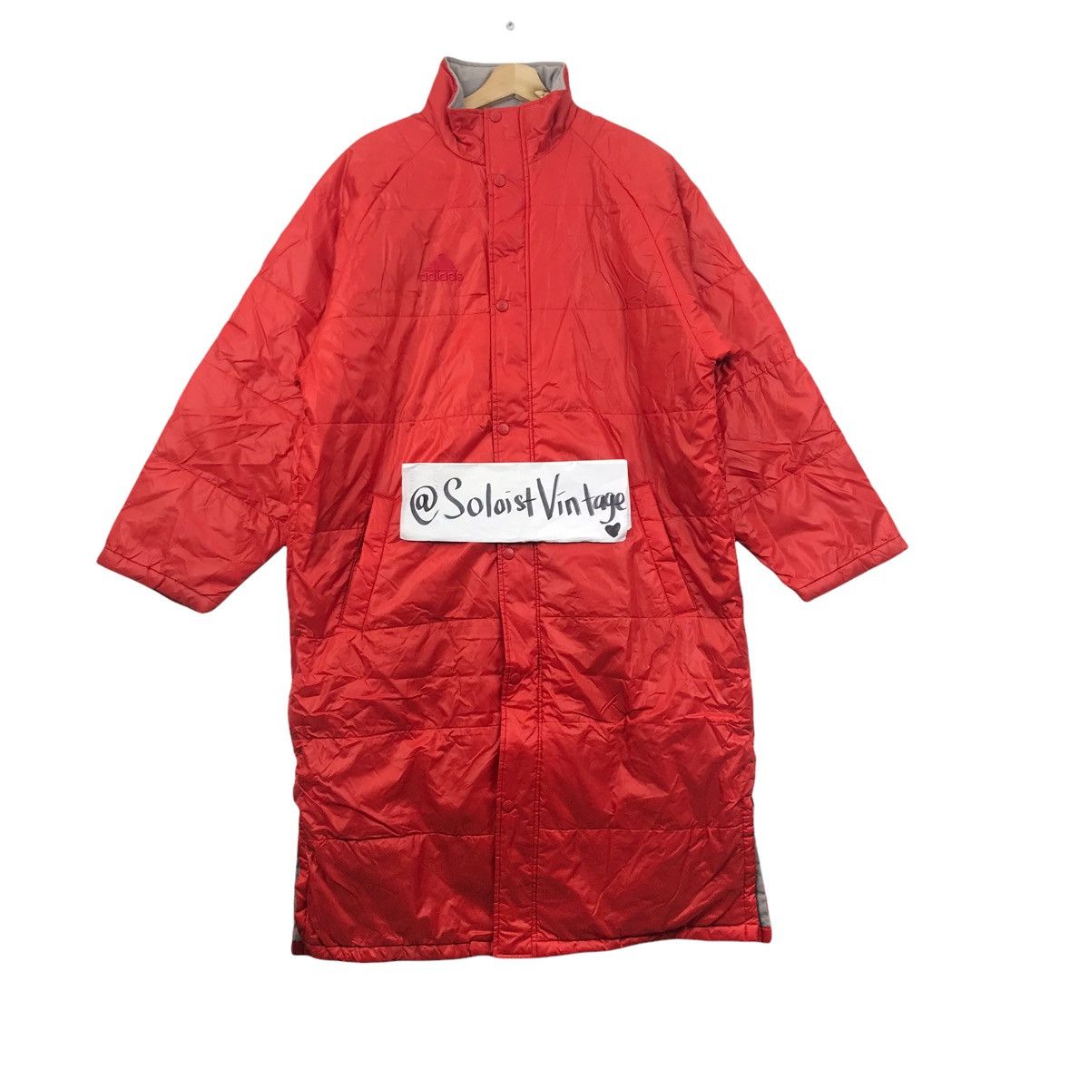 Adidas Vintage ADIDAS EQUIPMENT Sport Puffer Overcoat Parka Jacket Size US S / EU 44-46 / 1 - 1 Thumbnail