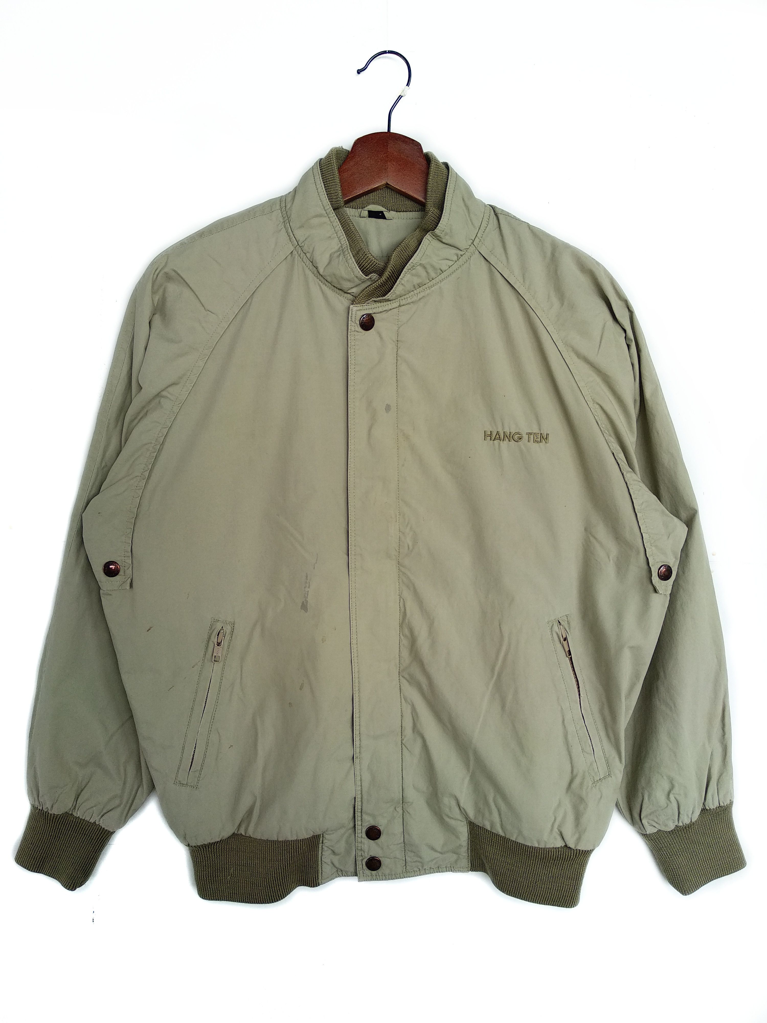 Hang Ten Vintage HangTen Bomber Jacket/Size M/Full Zip Size US M / EU 48-50 / 2 - 1 Thumbnail