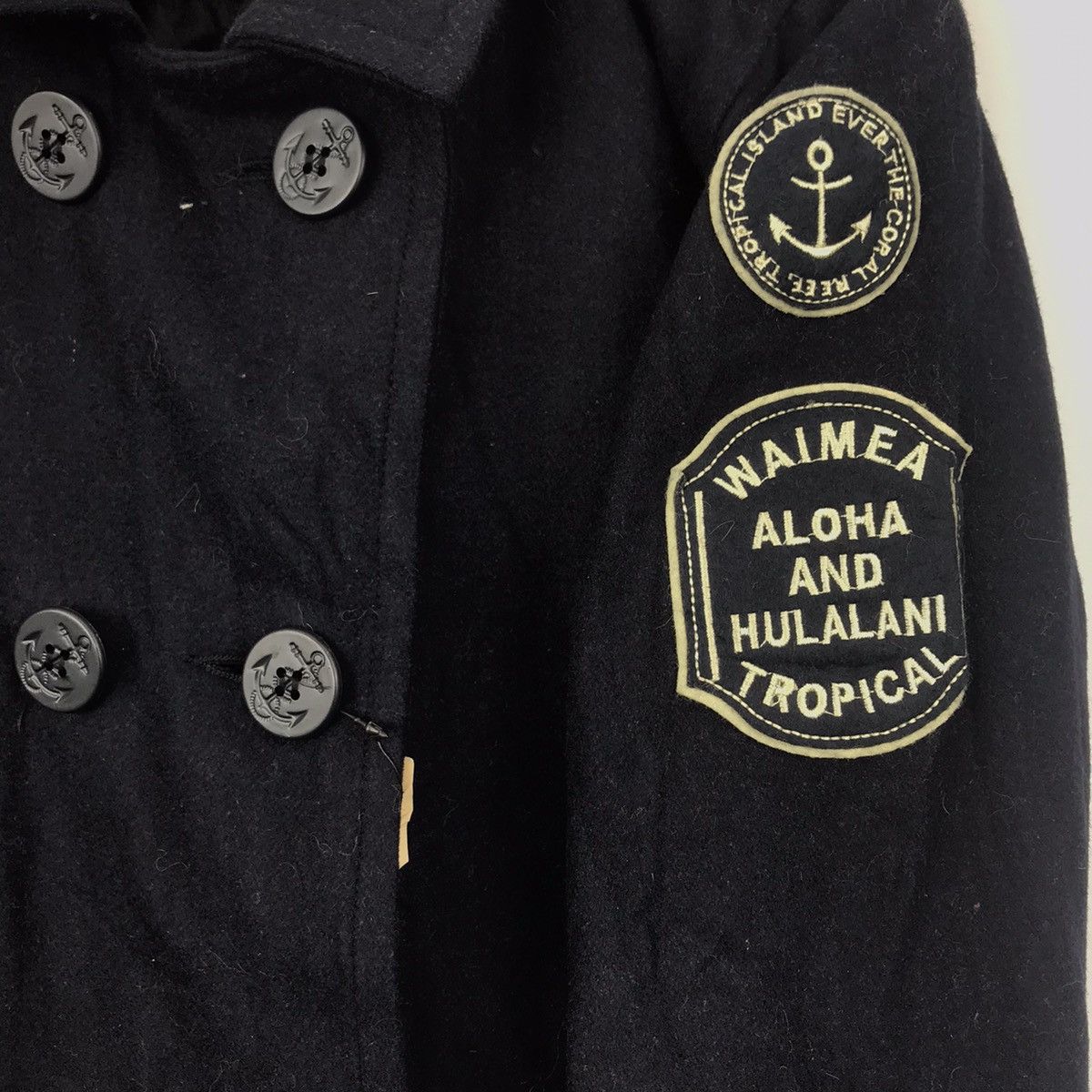 Vintage HULA LANI HAWAII Navy Blue Duffle Coat Jacket Size US M / EU 48-50 / 2 - 3 Thumbnail
