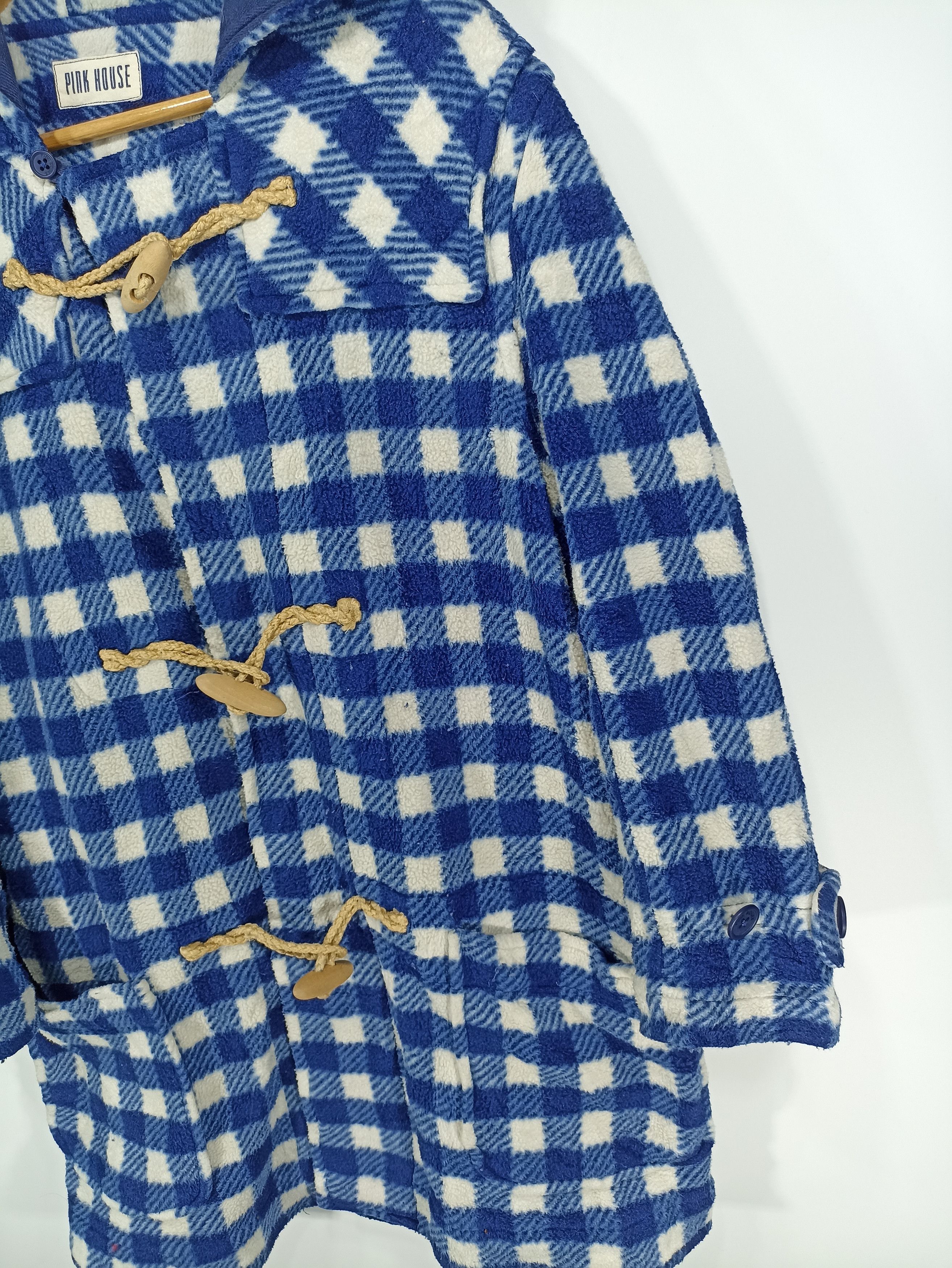 Japanese Brand × Pink House × Vintage Vintage Pink House Fleece Toggle Duffle Jacket Size US S / EU 44-46 / 1 - 2 Thumbnail