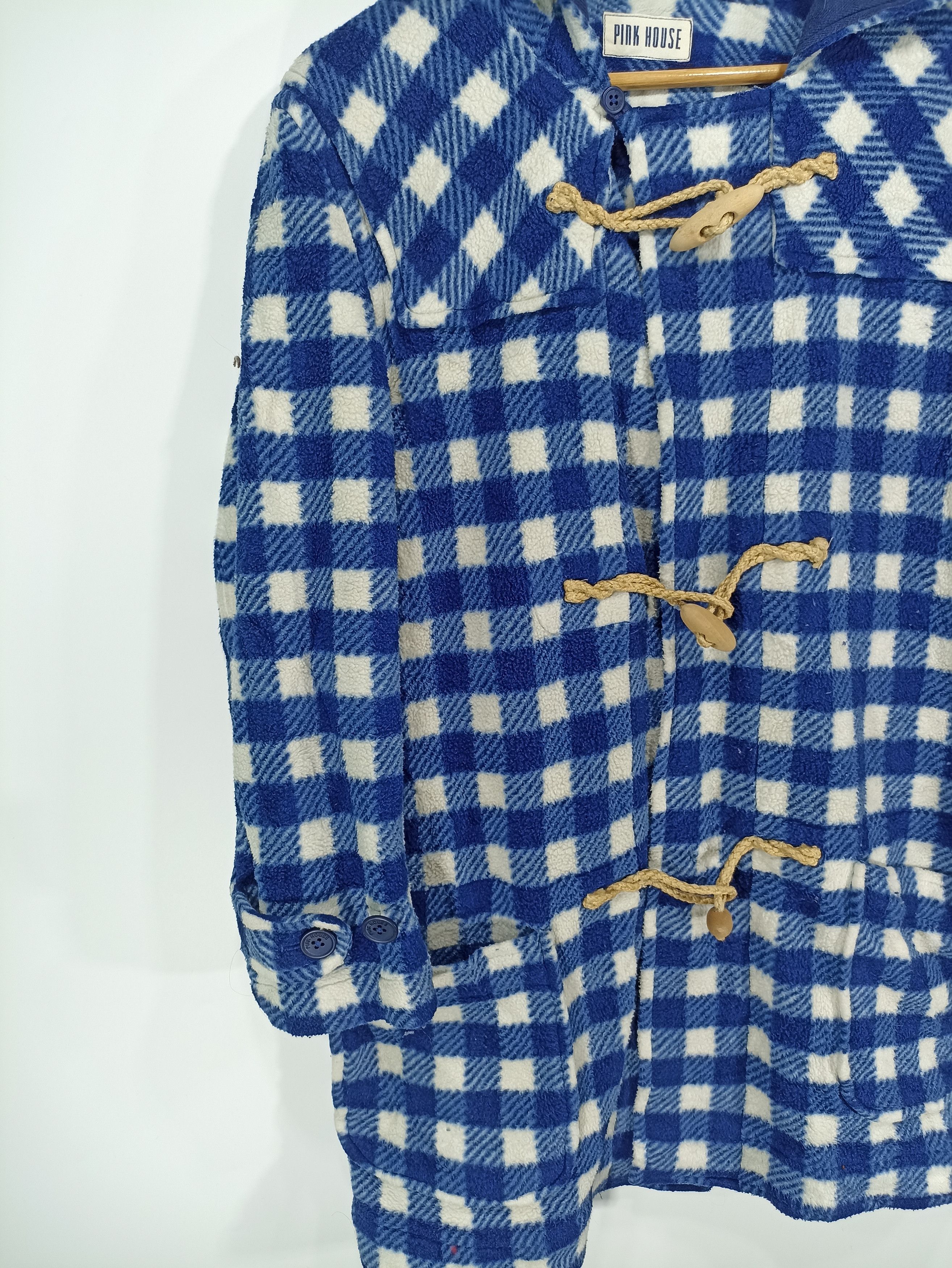 Japanese Brand × Pink House × Vintage Vintage Pink House Fleece Toggle Duffle Jacket Size US S / EU 44-46 / 1 - 3 Thumbnail