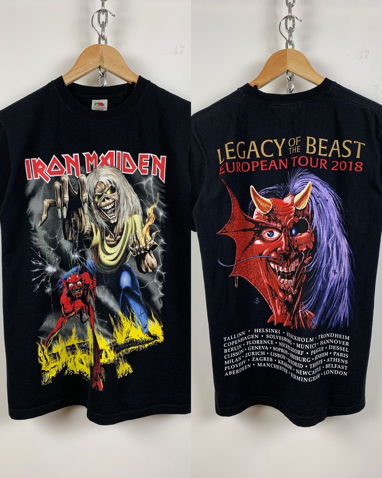Band Tees 2018 Iron Maiden European Legacy Of The Beast Tour Size US S / EU 44-46 / 1 - 1 Thumbnail
