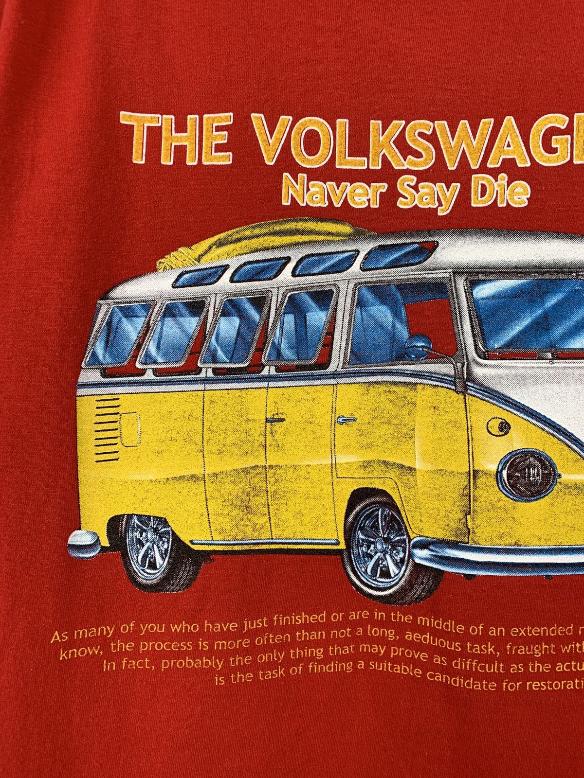 Vintage Vintage The Volkswagen Double Sided Red T-Shirt Size US S / EU 44-46 / 1 - 8 Thumbnail