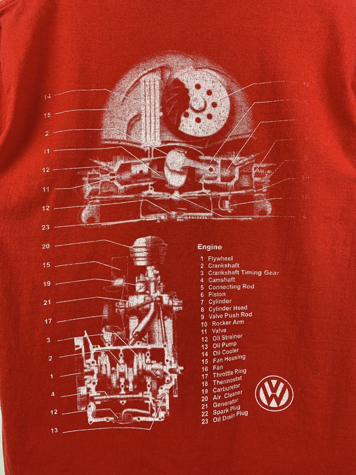 Vintage Vintage The Volkswagen Double Sided Red T-Shirt Size US S / EU 44-46 / 1 - 10 Thumbnail