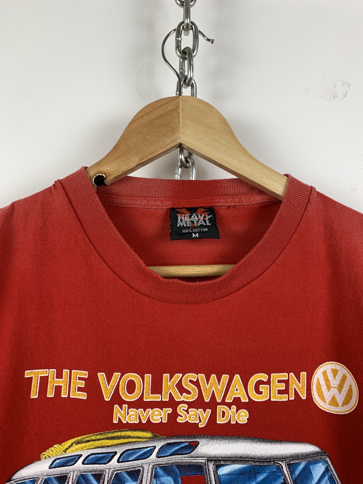 Vintage Vintage The Volkswagen Double Sided Red T-Shirt Size US S / EU 44-46 / 1 - 7 Thumbnail