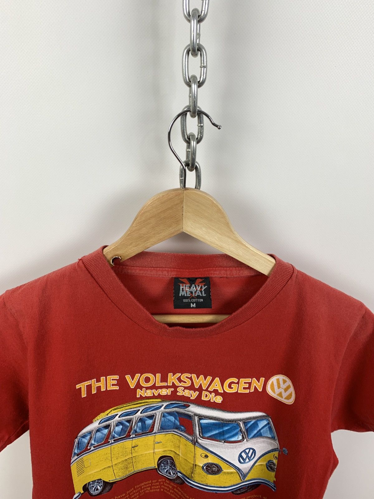 Vintage Vintage The Volkswagen Double Sided Red T-Shirt Size US S / EU 44-46 / 1 - 11 Thumbnail