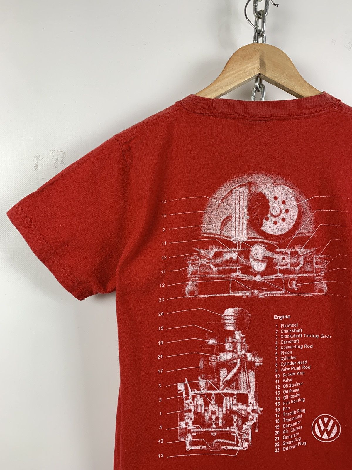 Vintage Vintage The Volkswagen Double Sided Red T-Shirt Size US S / EU 44-46 / 1 - 5 Thumbnail