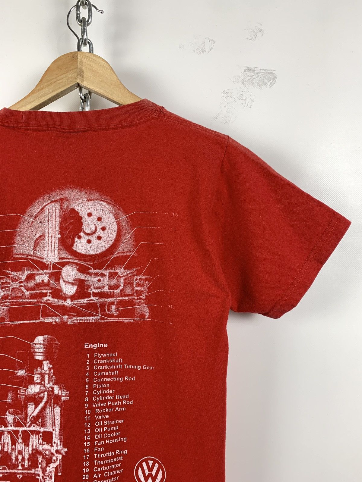 Vintage Vintage The Volkswagen Double Sided Red T-Shirt Size US S / EU 44-46 / 1 - 6 Thumbnail