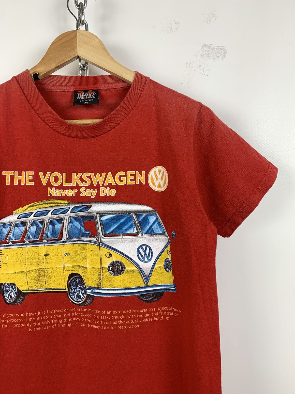 Vintage Vintage The Volkswagen Double Sided Red T-Shirt Size US S / EU 44-46 / 1 - 4 Thumbnail