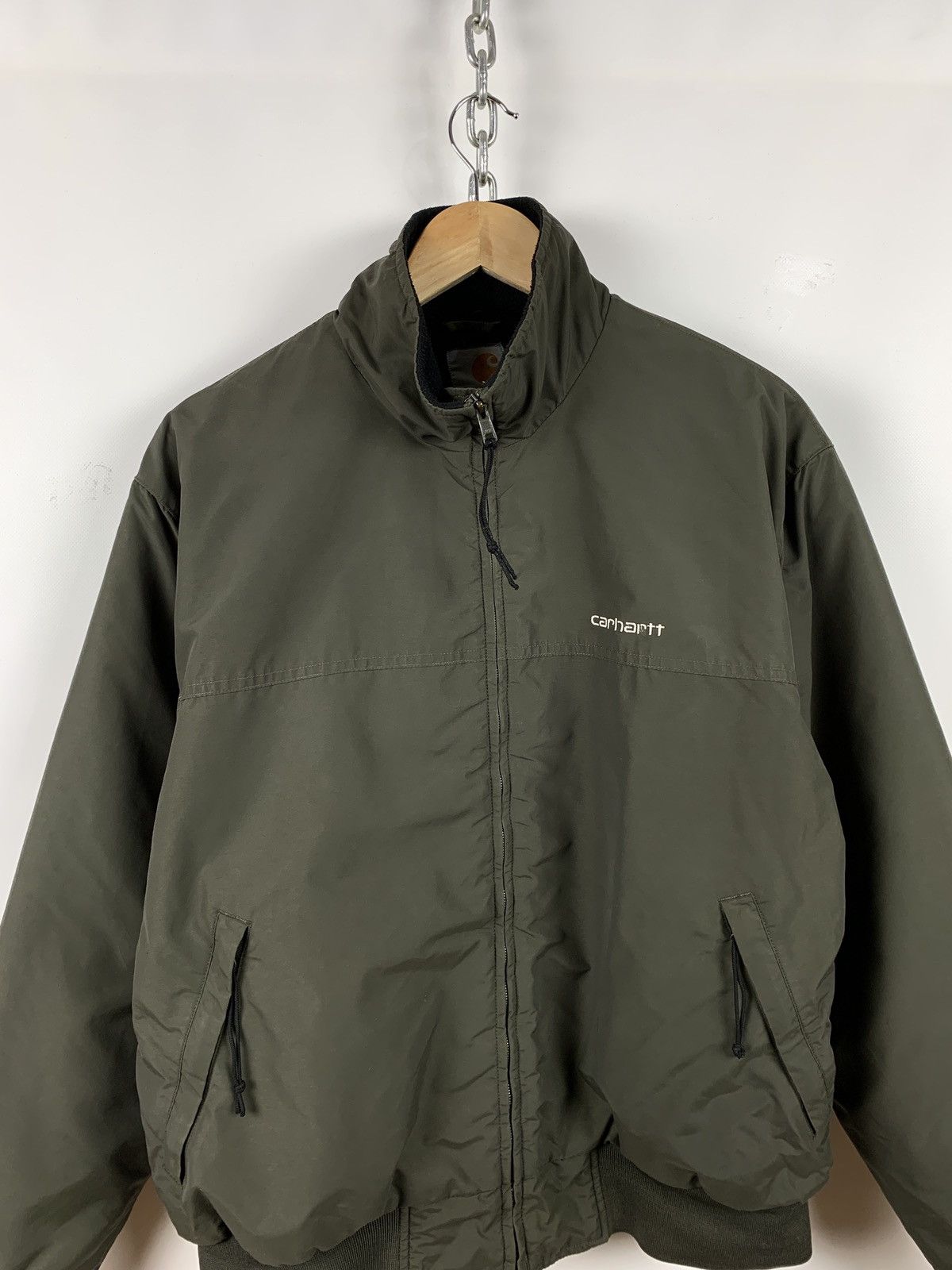 Carhartt Vintage Carhartt Nylon/Fleece Khaki Jacket Size US M / EU 48-50 / 2 - 7 Thumbnail