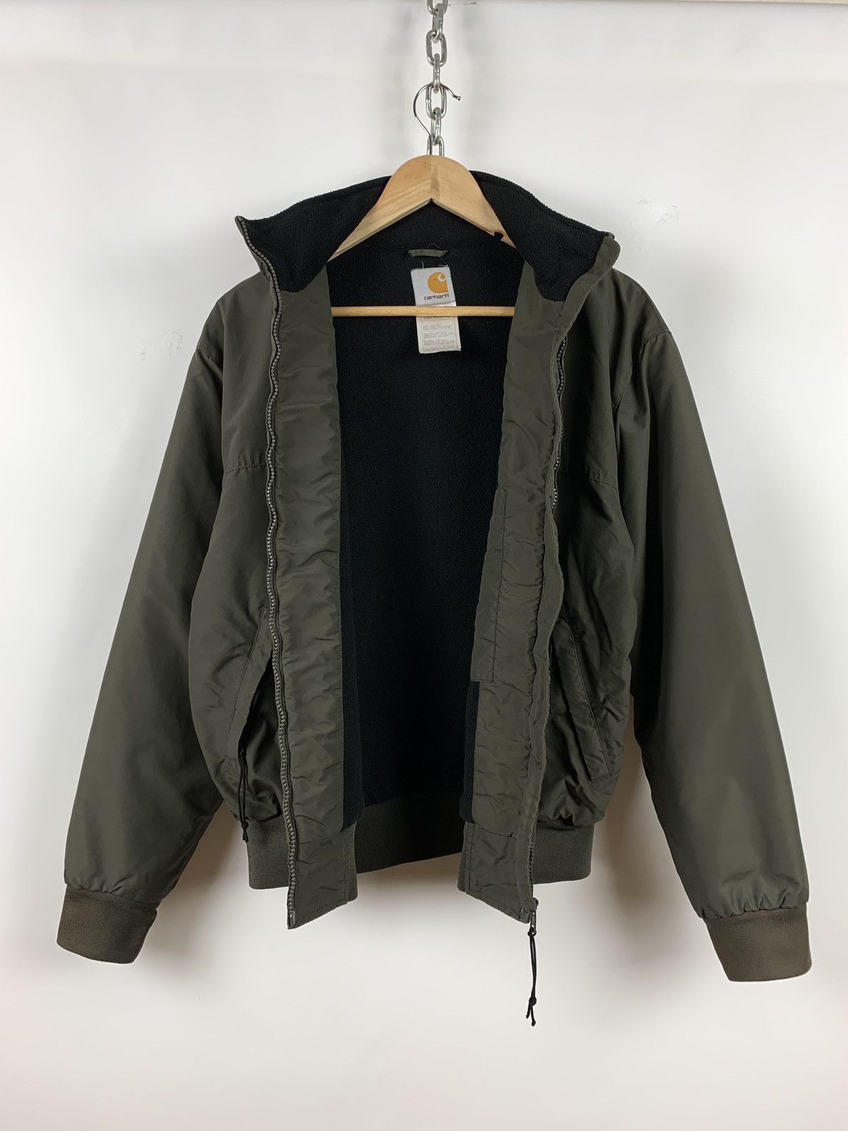 Carhartt Vintage Carhartt Nylon/Fleece Khaki Jacket Size US M / EU 48-50 / 2 - 6 Thumbnail