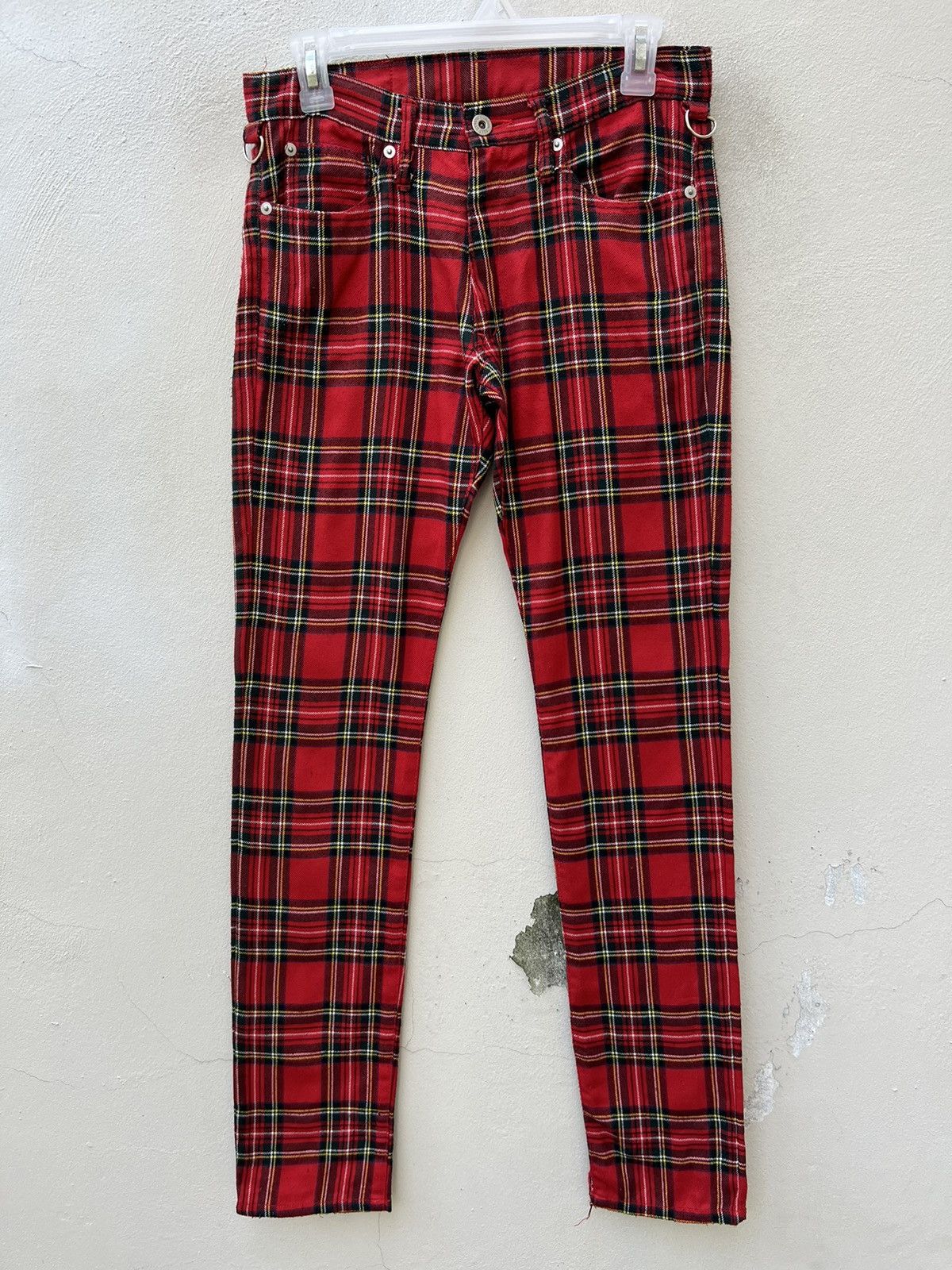 Vintage Vintage 90s Sexy Dynamite London Tartan Punk Trouser Pant Size US 29 - 6 Thumbnail
