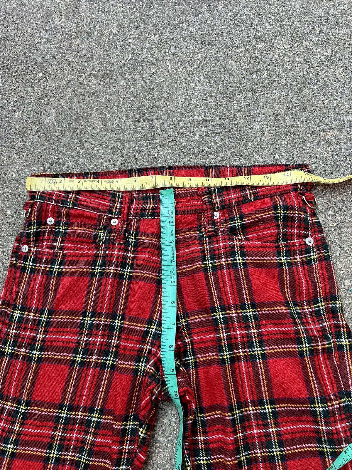 Vintage Vintage 90s Sexy Dynamite London Tartan Punk Trouser Pant Size US 29 - 2 Thumbnail
