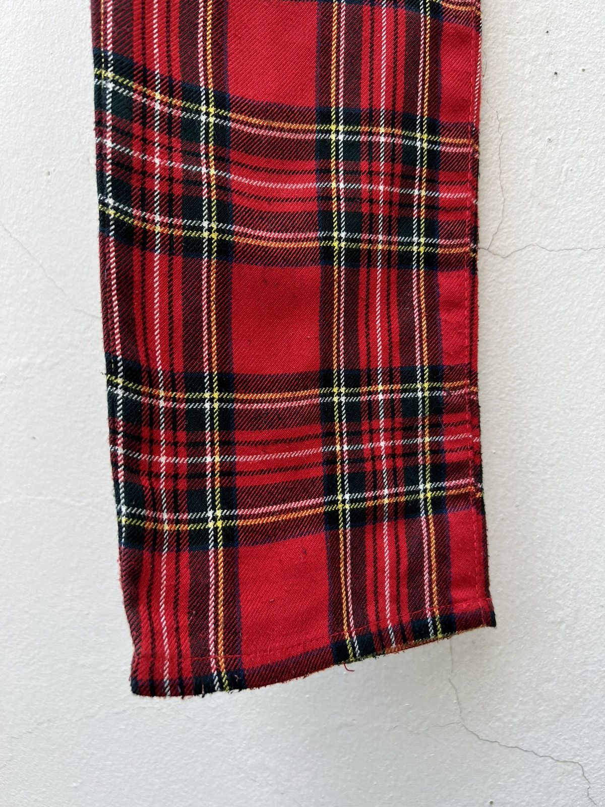 Vintage Vintage 90s Sexy Dynamite London Tartan Punk Trouser Pant Size US 29 - 10 Thumbnail