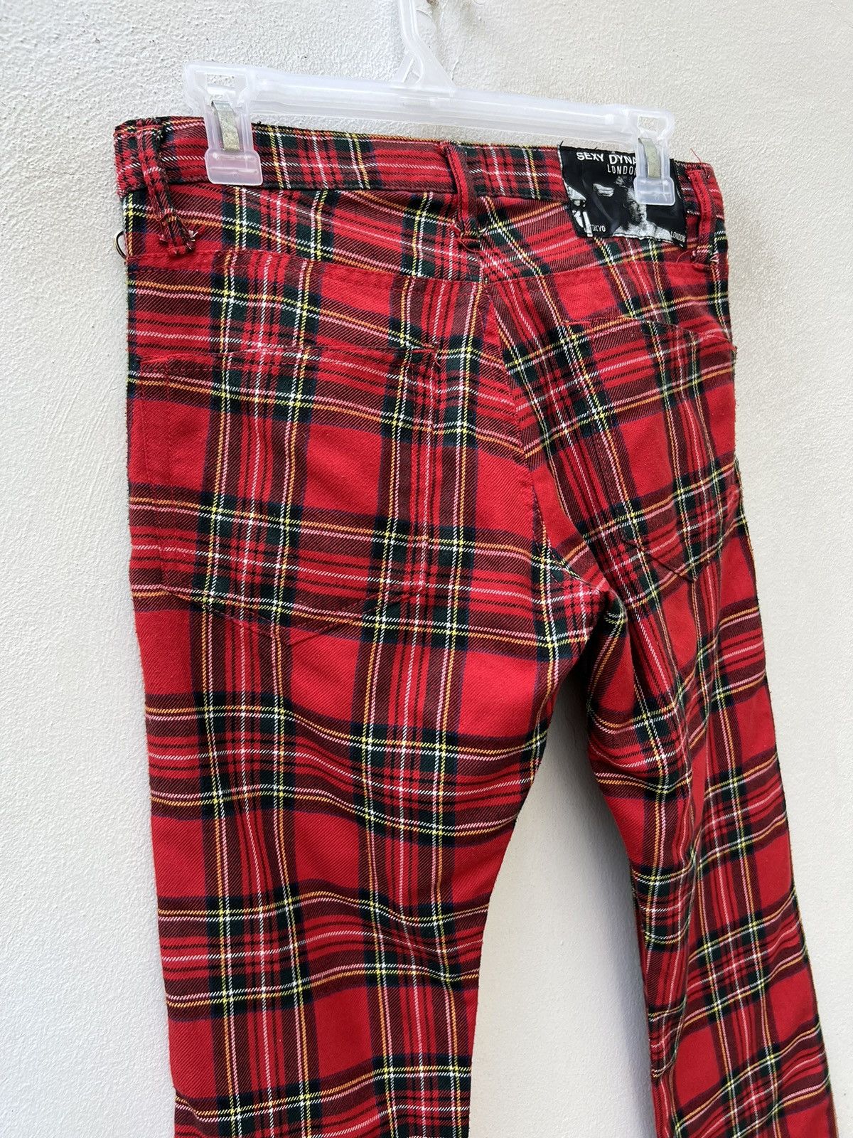 Vintage Vintage 90s Sexy Dynamite London Tartan Punk Trouser Pant Size US 29 - 17 Thumbnail