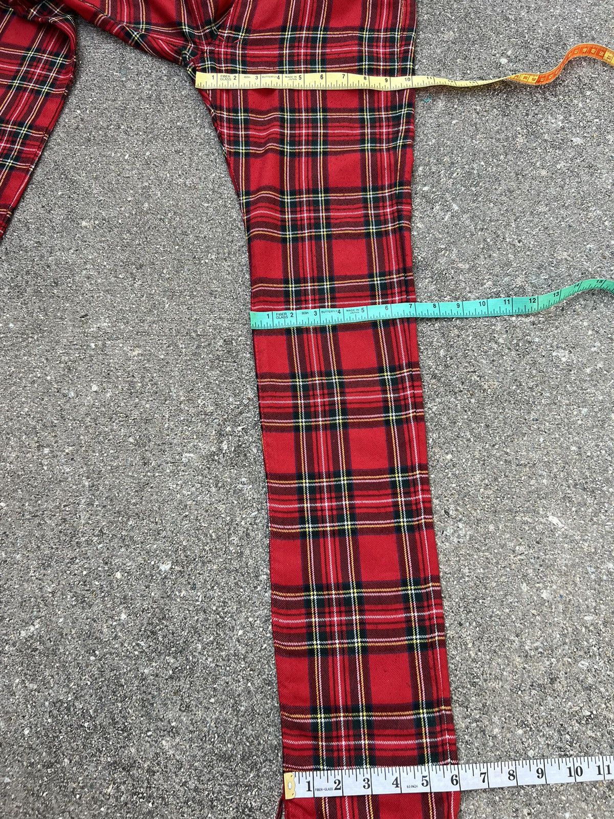 Vintage Vintage 90s Sexy Dynamite London Tartan Punk Trouser Pant Size US 29 - 3 Thumbnail