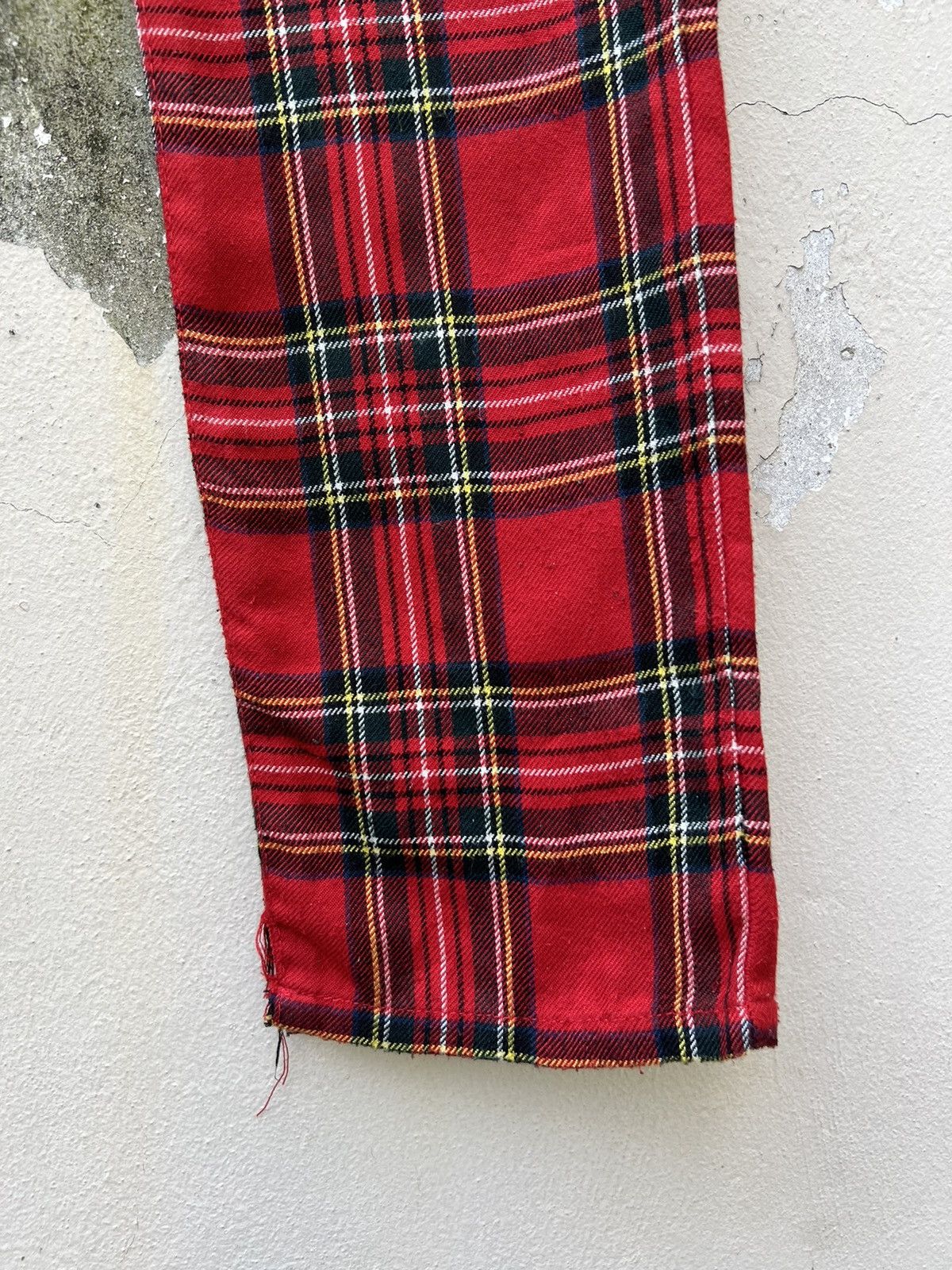 Vintage Vintage 90s Sexy Dynamite London Tartan Punk Trouser Pant Size US 29 - 14 Thumbnail