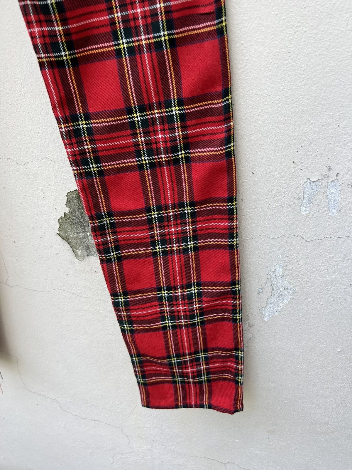 Vintage Vintage 90s Sexy Dynamite London Tartan Punk Trouser Pant Size US 29 - 20 Thumbnail