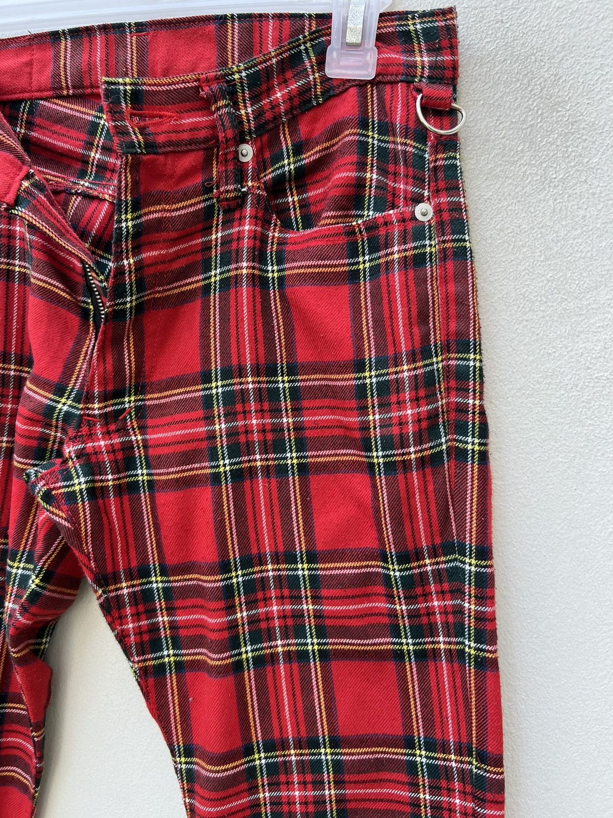 Vintage Vintage 90s Sexy Dynamite London Tartan Punk Trouser Pant Size US 29 - 11 Thumbnail