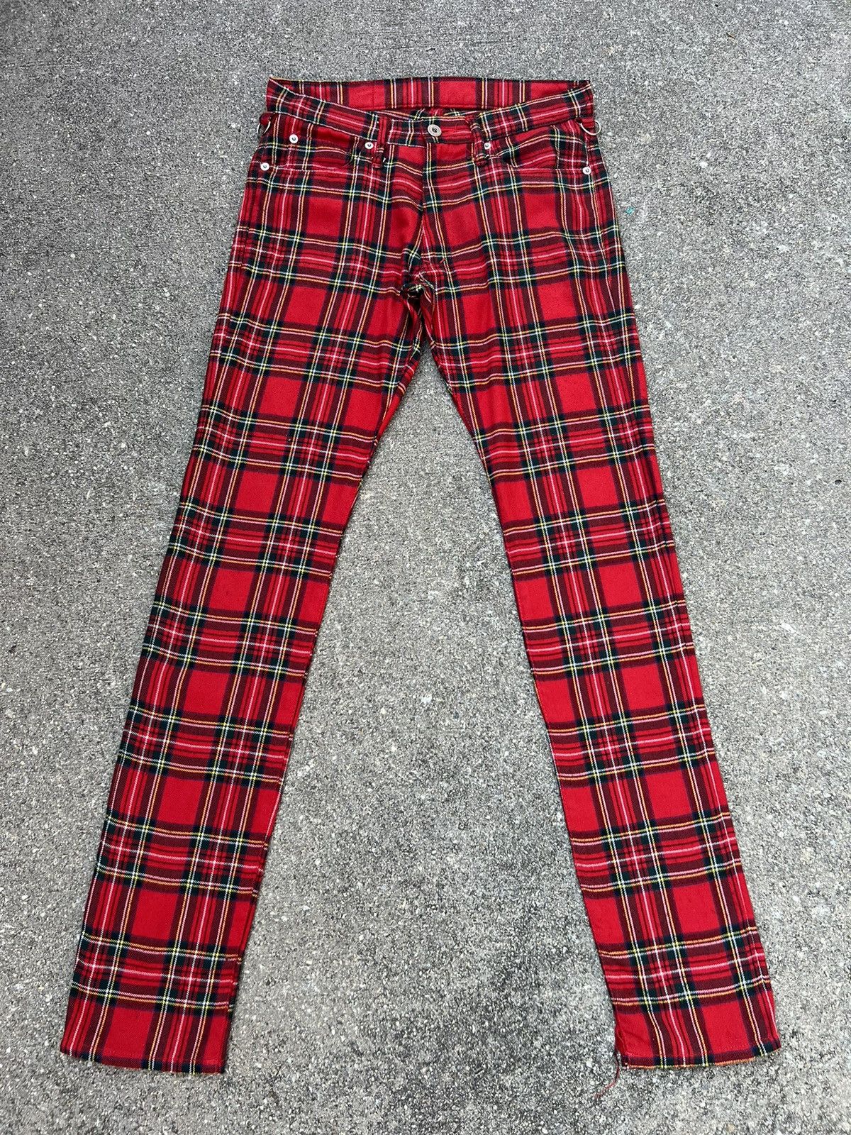 Vintage 90s Sexy Dynamite London Tartan Punk Trouser Pant