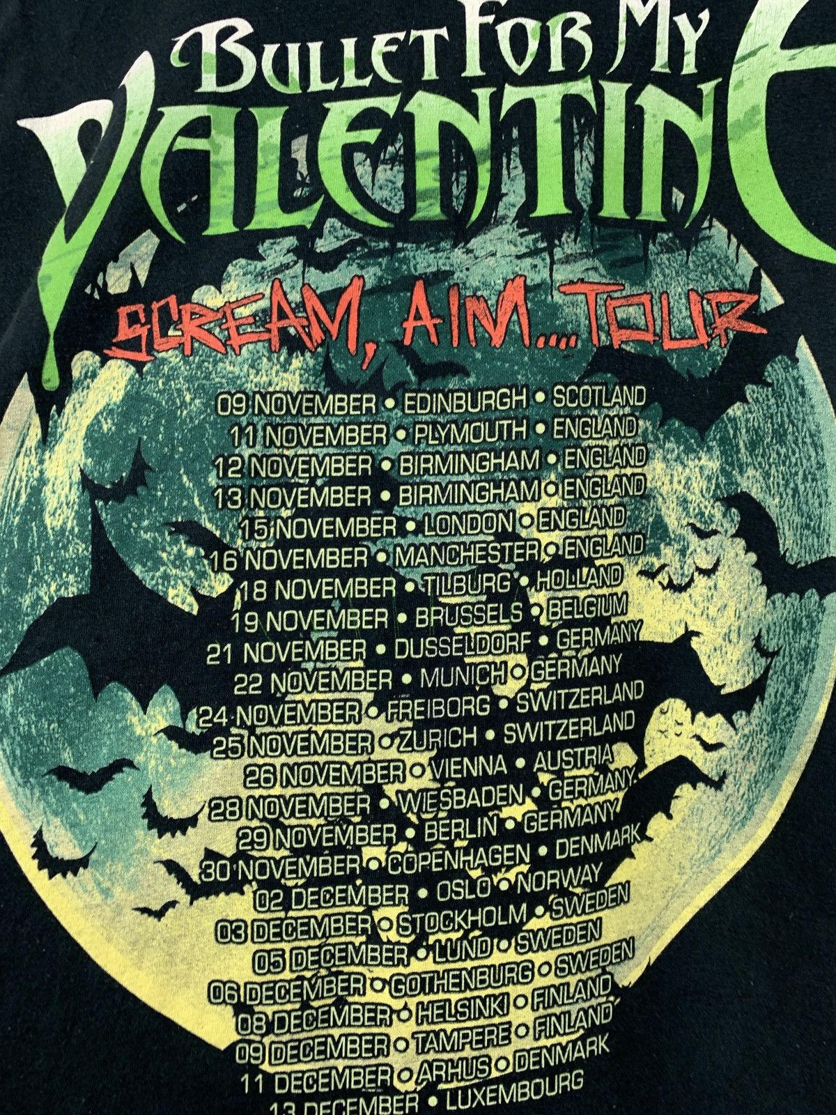 Band Tees Vintage Bullet For My Valentine Scream Aim Tour Band Tees Size US M / EU 48-50 / 2 - 9 Thumbnail