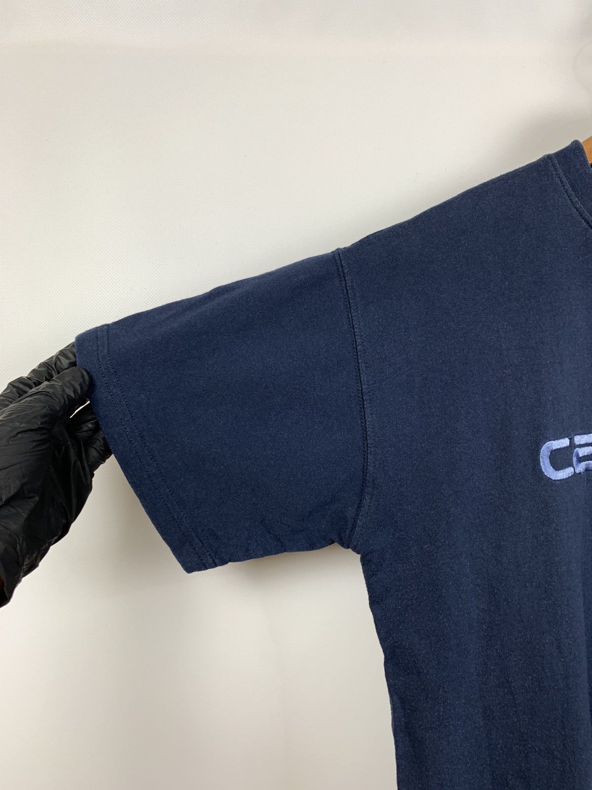 Carhartt Vintage Carhartt Embroidered Big Logo Navy Blue T-Shirt Size US XL / EU 56 / 4 - 10 Thumbnail