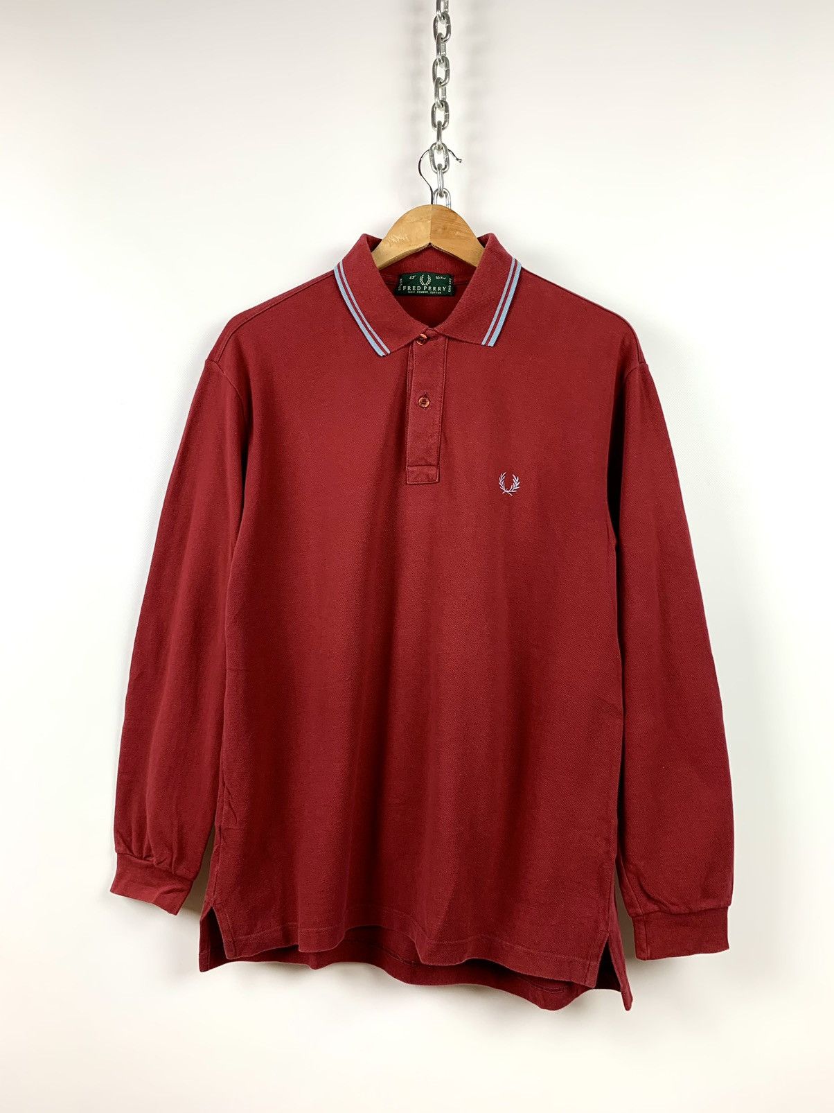 Fred Perry 90s Vintage Fred Perry Long Sleeve England Made In Italy Size US M / EU 48-50 / 2 - 2 Thumbnail