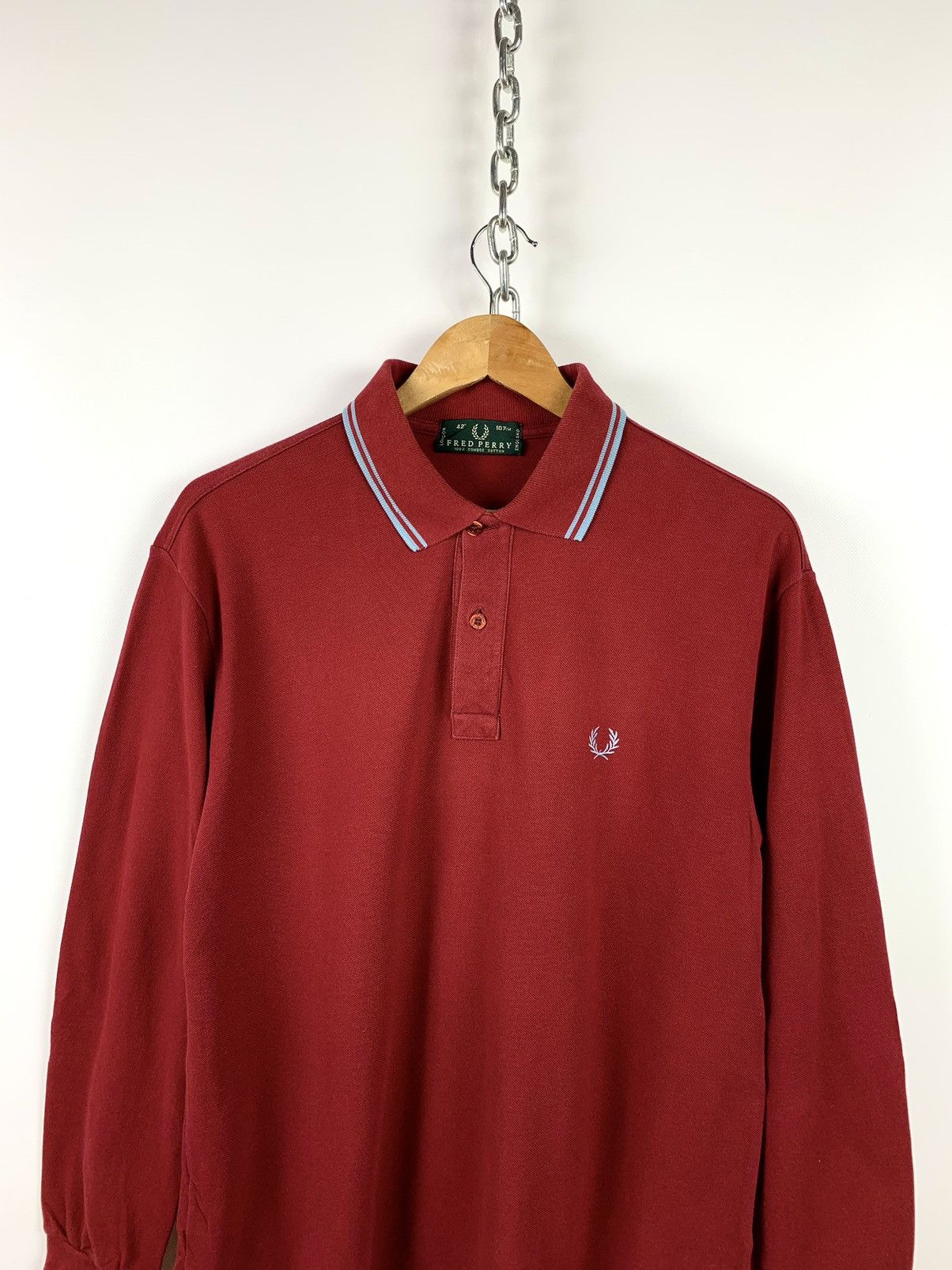 Fred Perry 90s Vintage Fred Perry Long Sleeve England Made In Italy Size US M / EU 48-50 / 2 - 4 Thumbnail