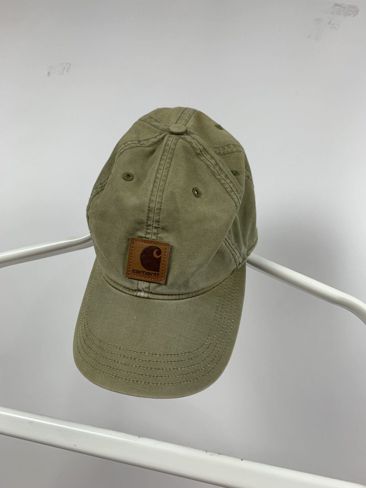 Carhartt 90s Vintage Carhartt Khaki Cap Hats Size ONE SIZE - 2 Thumbnail