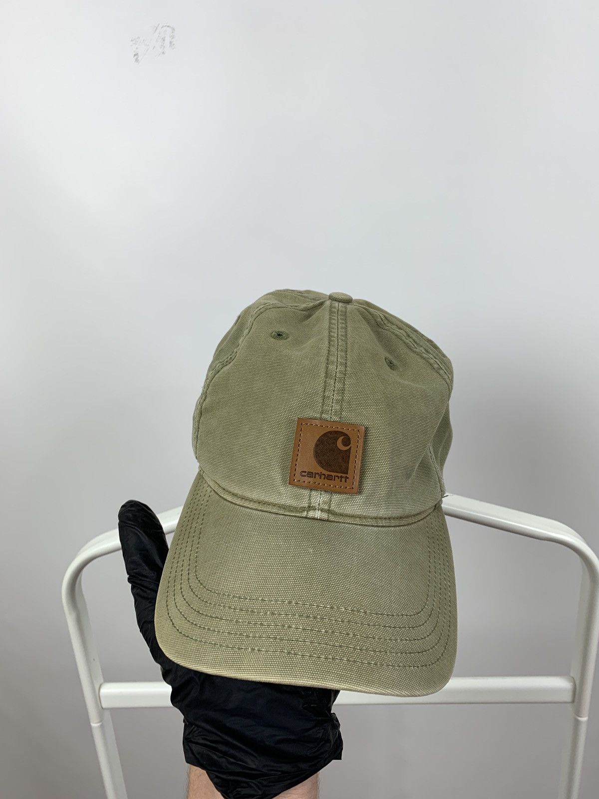 Carhartt 90s Vintage Carhartt Khaki Cap Hats Size ONE SIZE - 4 Thumbnail