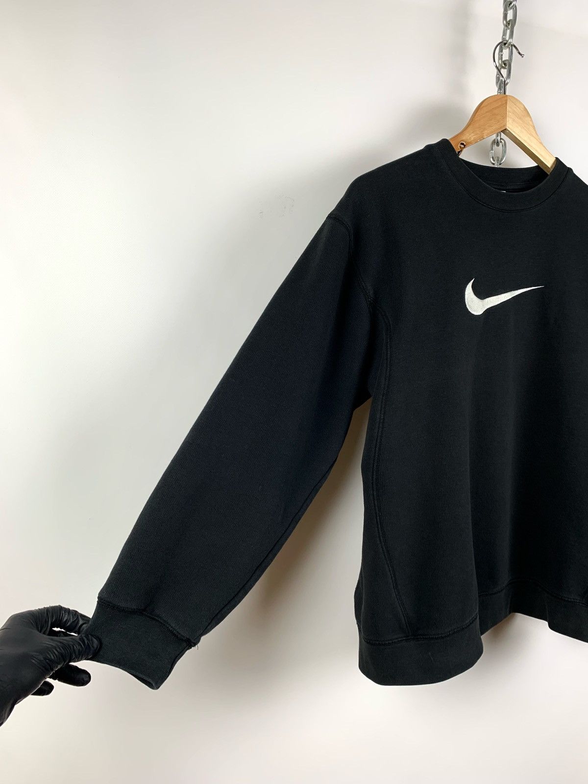 Nike Vintage Nike Big Logo Center Embroidered Swoosh Sweatshirt Size US S / EU 44-46 / 1 - 10 Thumbnail