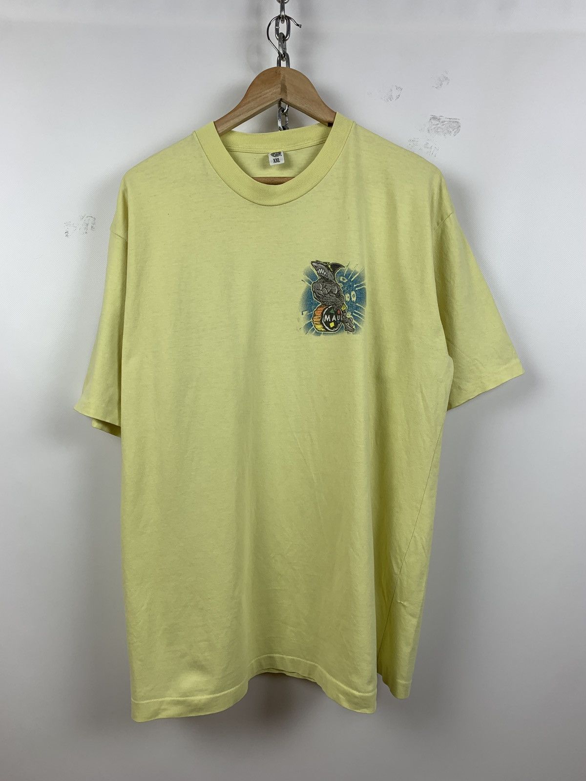 Maui and Sons Vintage Maui And Sons Sharkoerectus Crazy Surfing T-Shirt Size US XXL / EU 58 / 5 - 4 Thumbnail