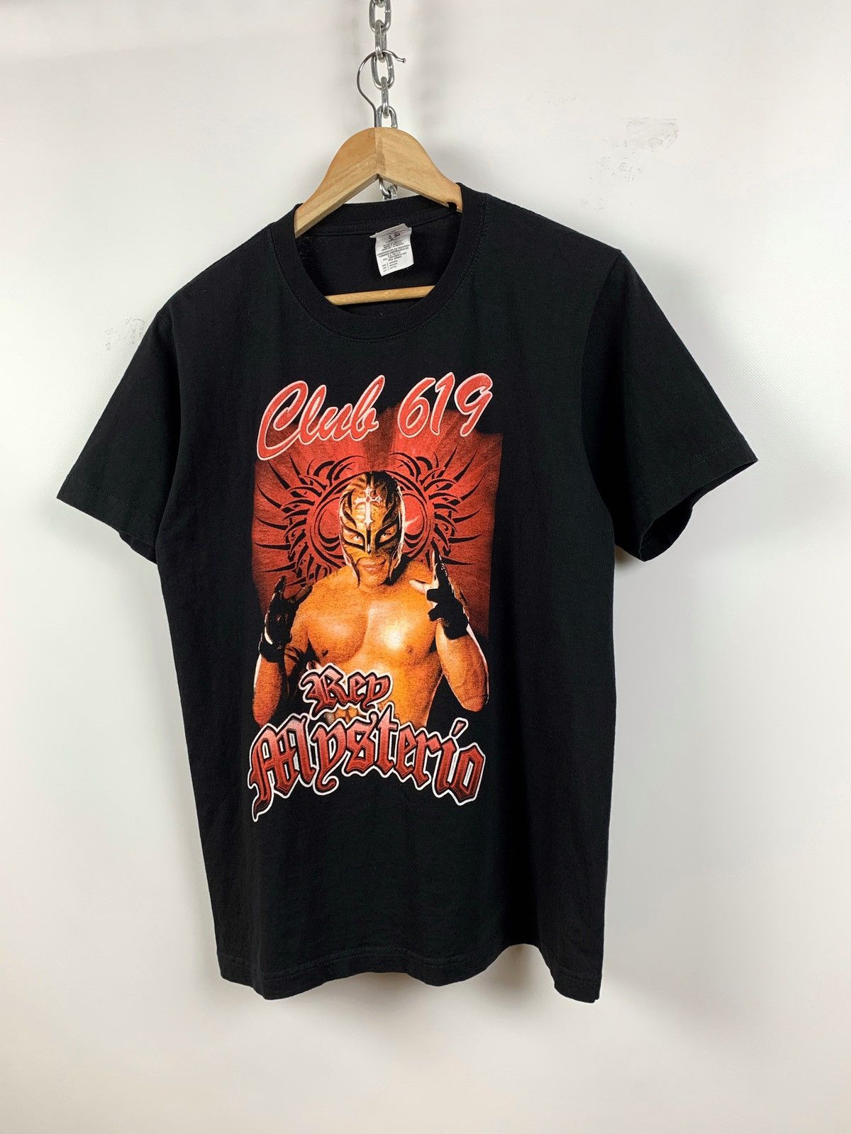 Vintage 00s Vintage Rey Mysterio Club 619 WWE T-Shirt Size US M / EU 48-50 / 2 - 8 Thumbnail