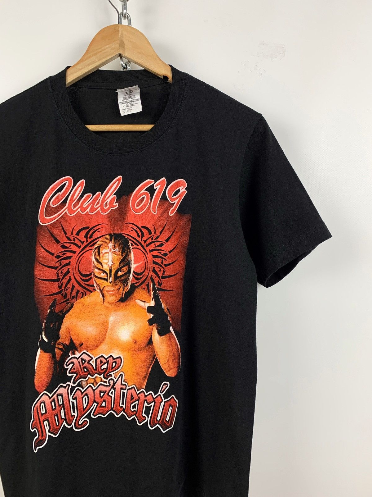 Vintage 00s Vintage Rey Mysterio Club 619 WWE T-Shirt Size US M / EU 48-50 / 2 - 4 Thumbnail