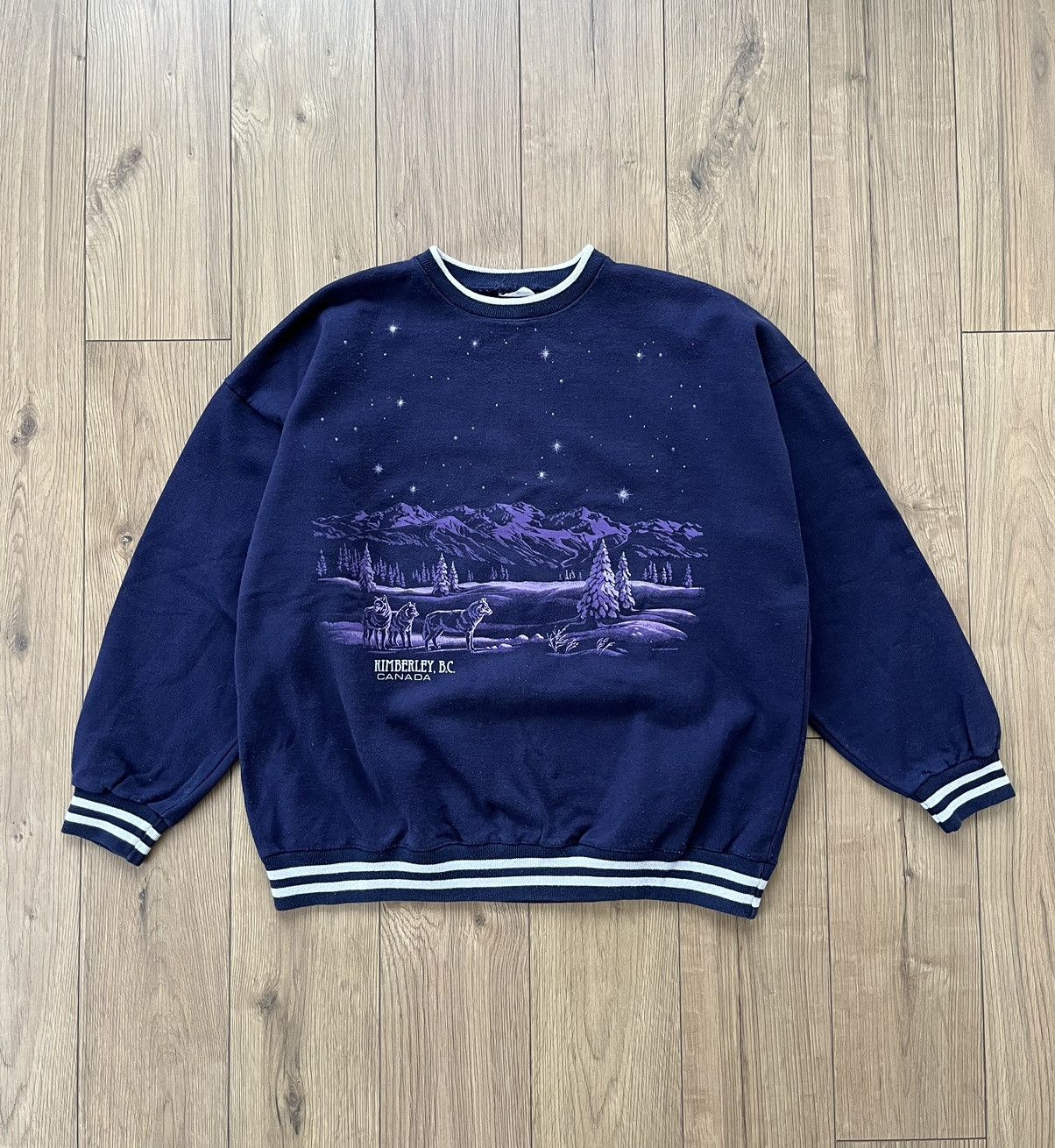Other 🇨🇦 Canada Kimberley Vintage Blue Heavy Sweatshirt Size US XL / EU 56 / 4 - 1 Thumbnail