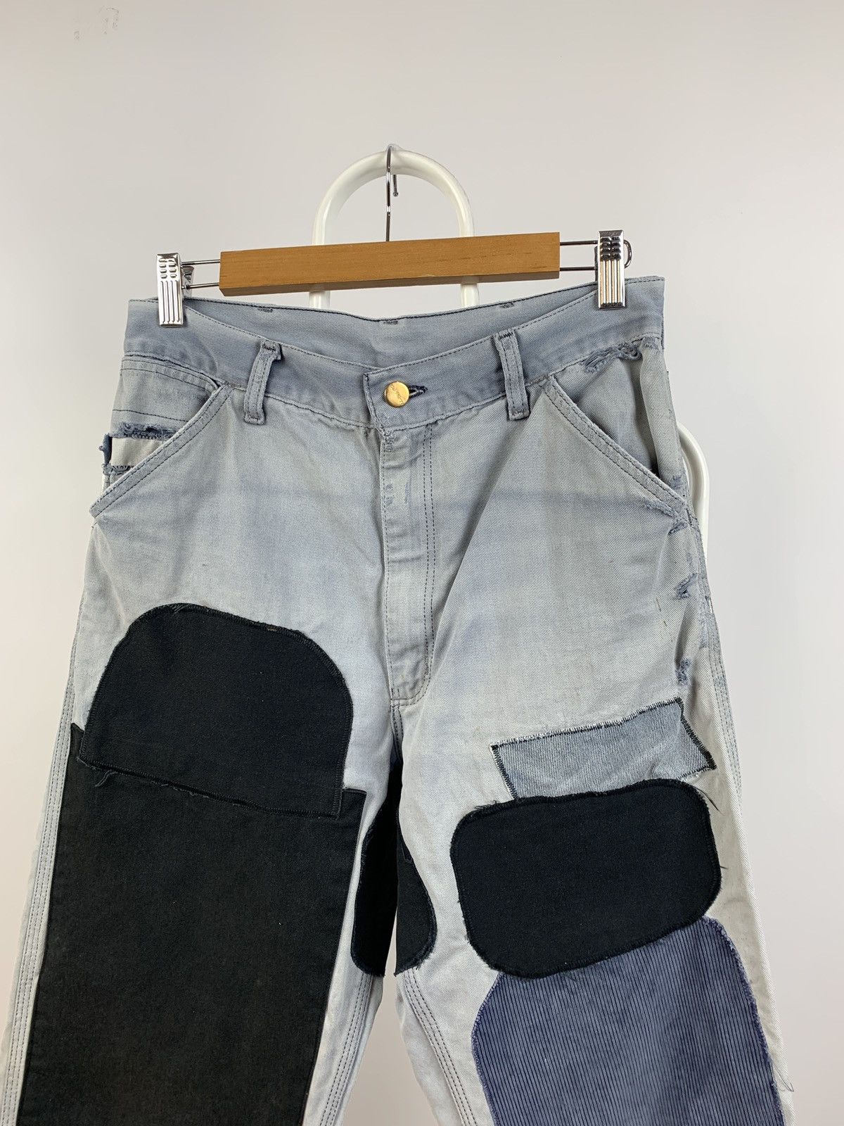 Carhartt 80s Vintage Carhartt Patchwork Custom Distressed Denim Pants Size US 30 / EU 46 - 6 Thumbnail