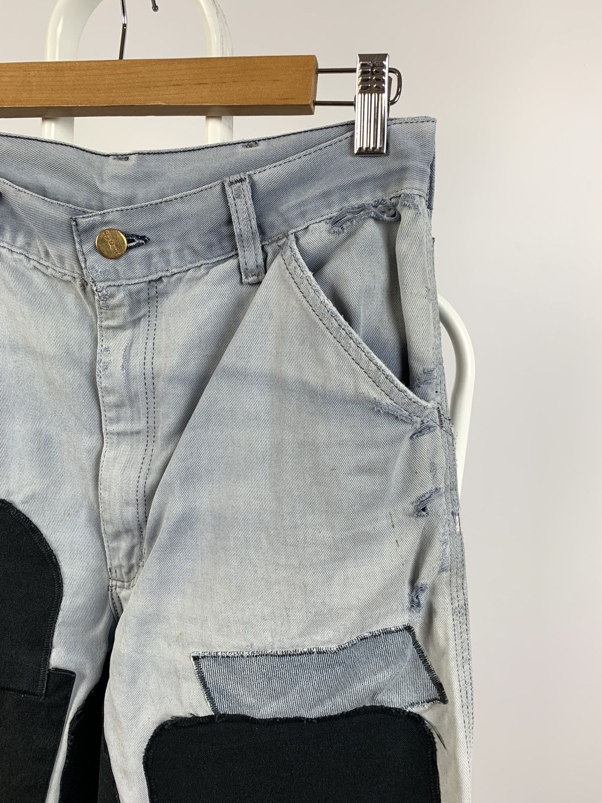 Carhartt 80s Vintage Carhartt Patchwork Custom Distressed Denim Pants Size US 30 / EU 46 - 10 Thumbnail