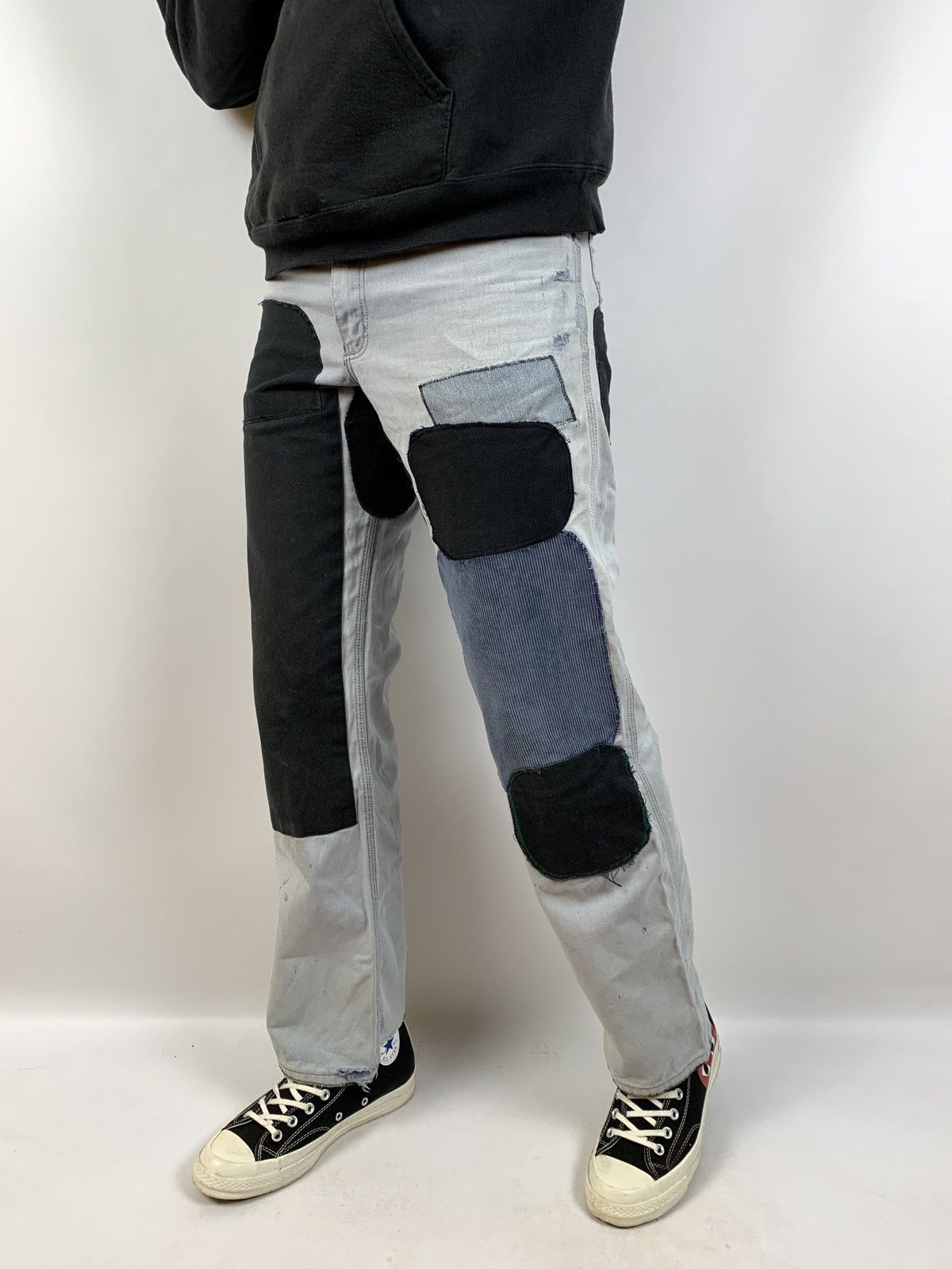 Carhartt 80s Vintage Carhartt Patchwork Custom Distressed Denim Pants Size US 30 / EU 46 - 2 Thumbnail