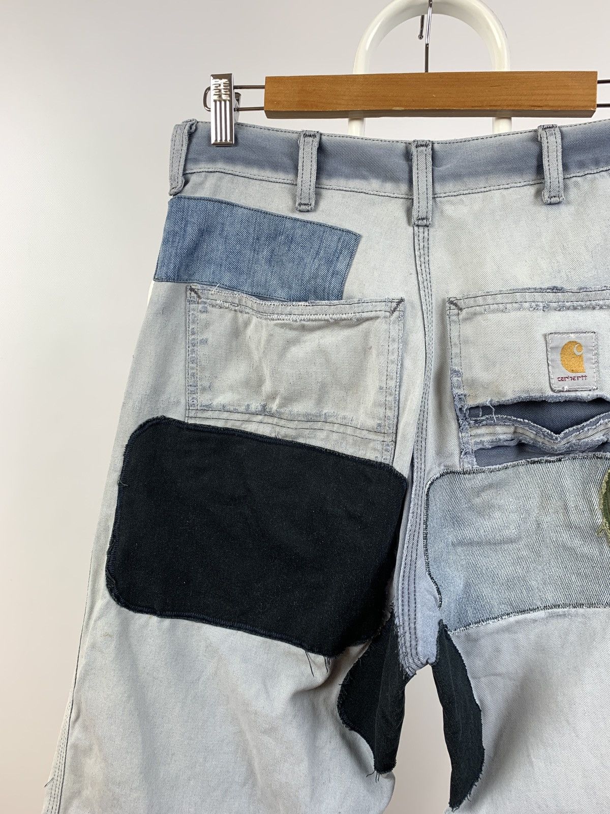Carhartt 80s Vintage Carhartt Patchwork Custom Distressed Denim Pants Size US 30 / EU 46 - 11 Thumbnail