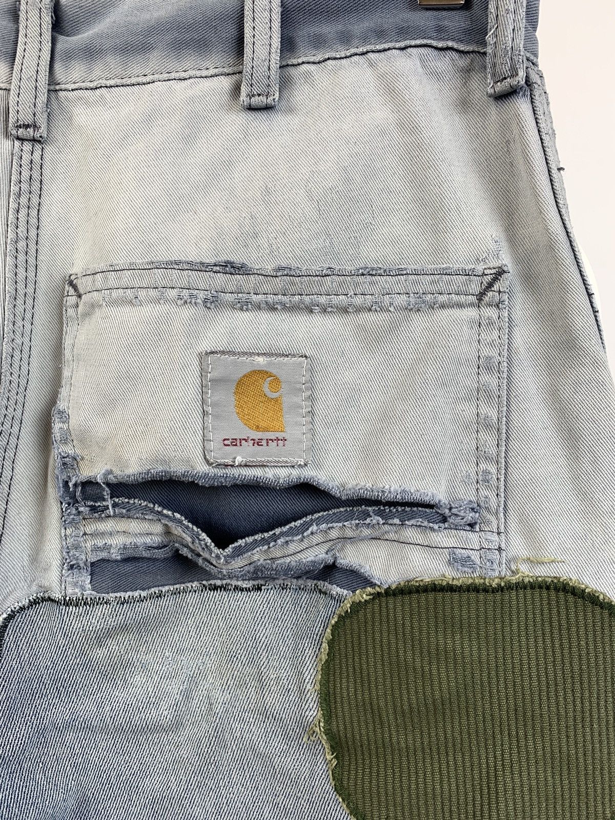 Carhartt 80s Vintage Carhartt Patchwork Custom Distressed Denim Pants Size US 30 / EU 46 - 12 Thumbnail